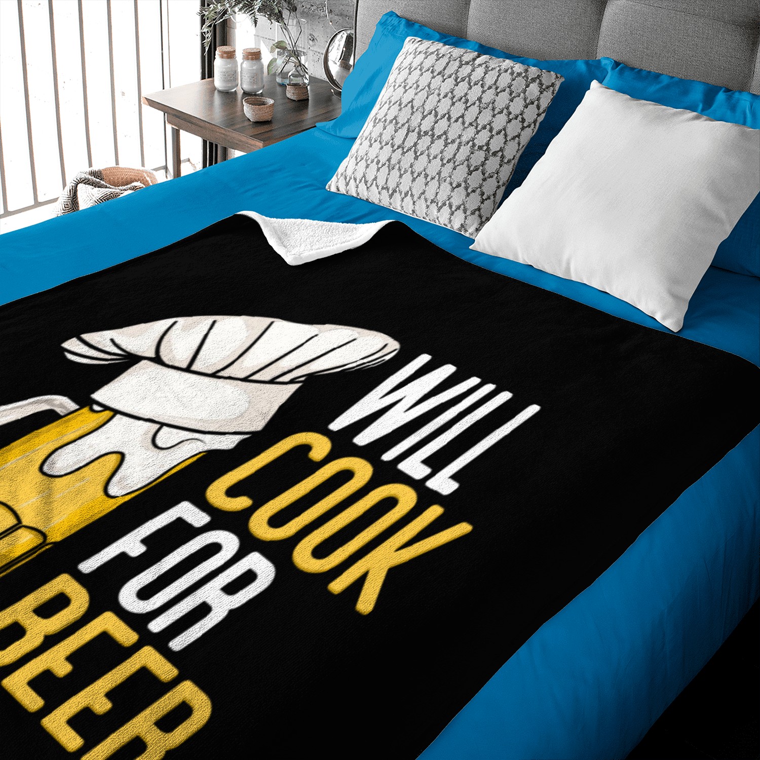 Will Cook For Beer Baby Blankets