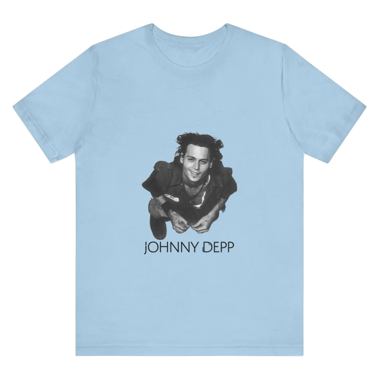 Johnny Depp Retro Style Shirt - Vintage Black and White Graphic Tee - Iconic 90s Actor Design - Perfect Gift for Depp Fans and Movie Lovers