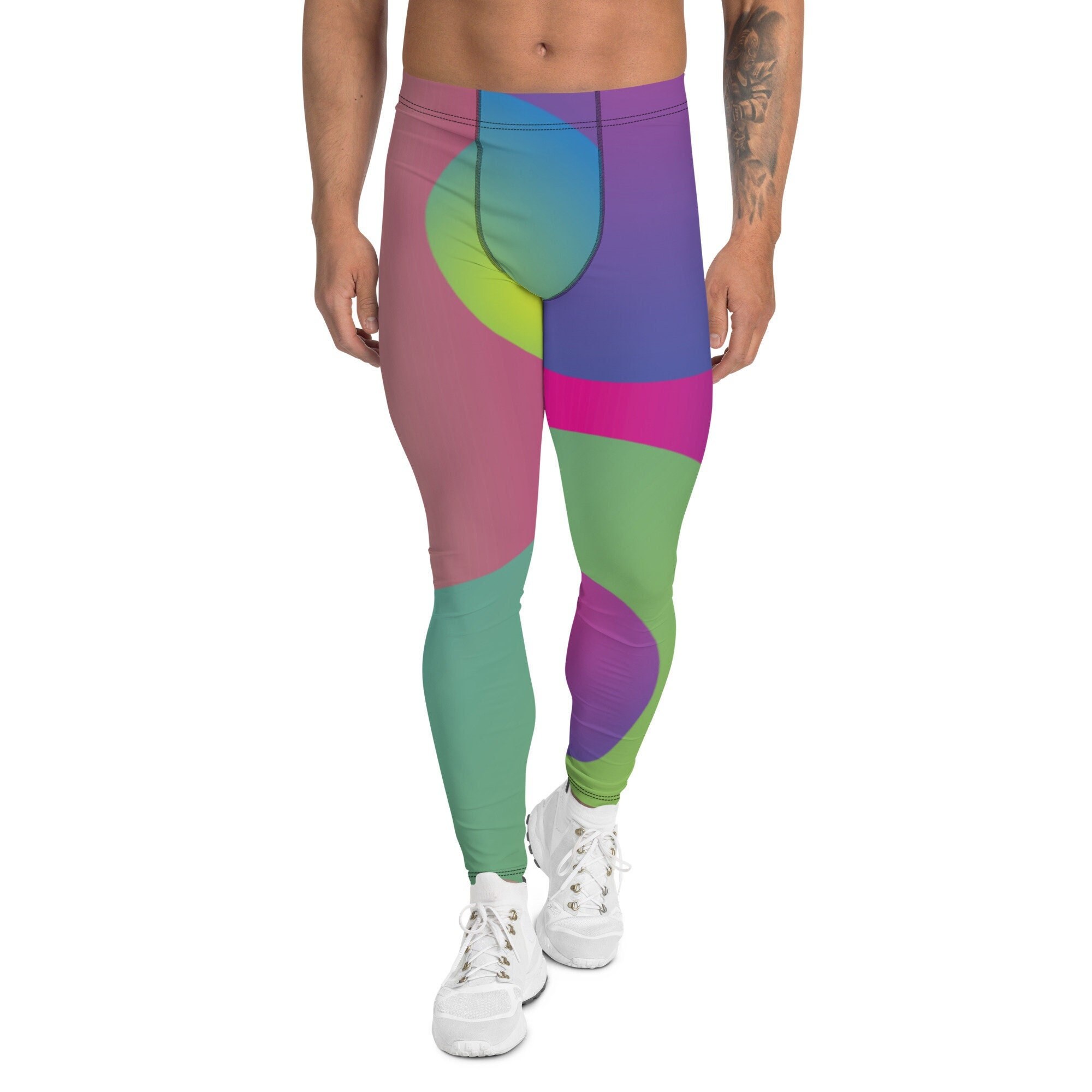 Lava Vapor Orbs Men's Leggings | Training Pants | Mens Activewear