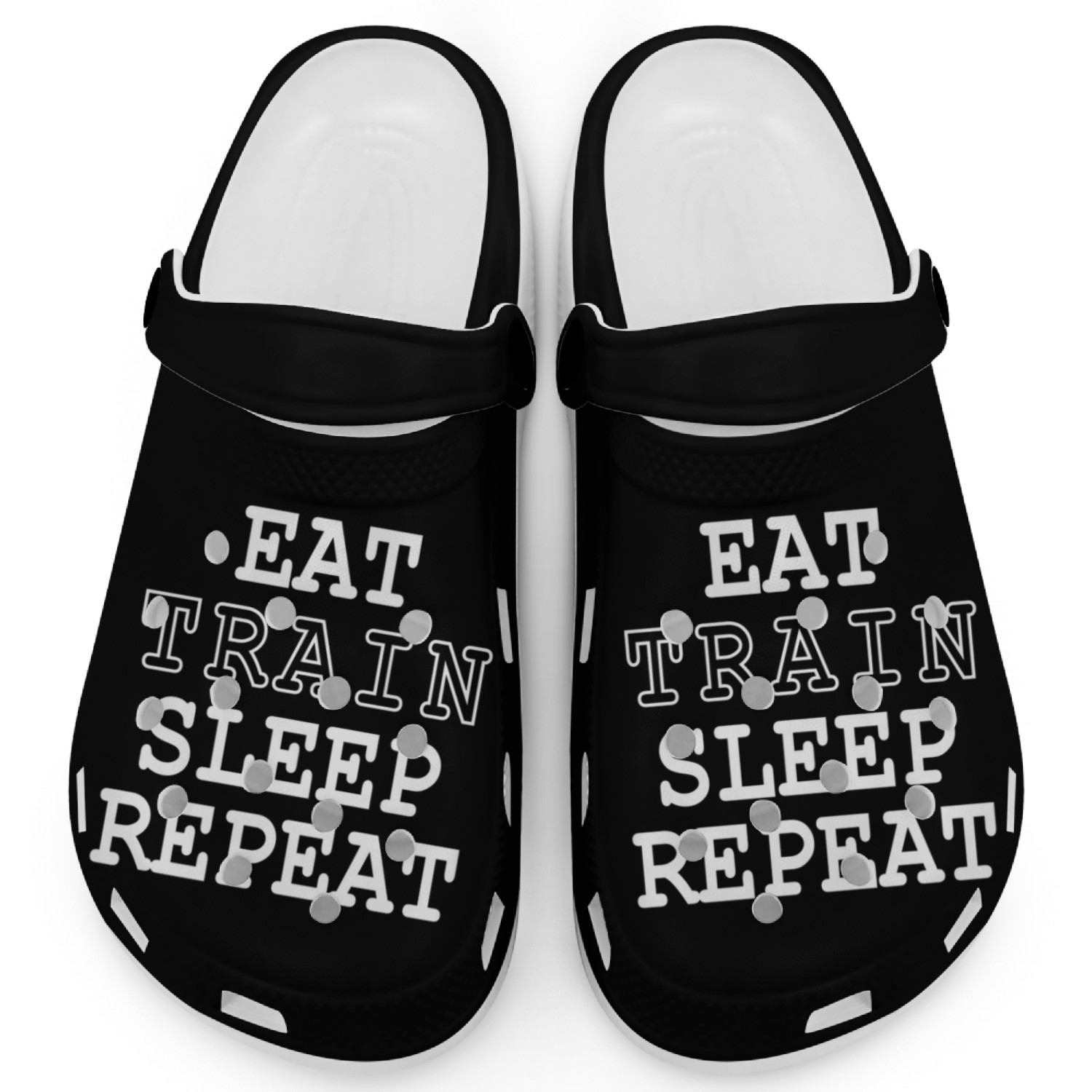 Fit Life - Eat, Train, Sleep, Repeat Clogs