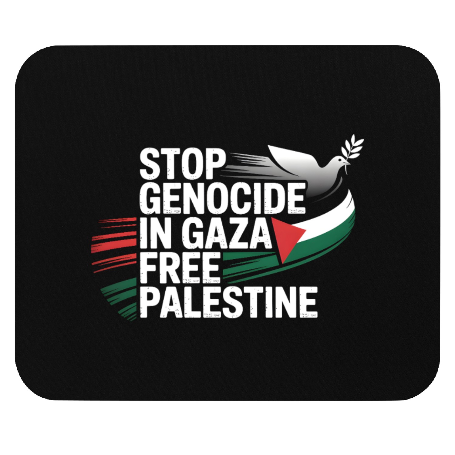 Free Palestine Now – End Genocide in Gaza Mouse Pads