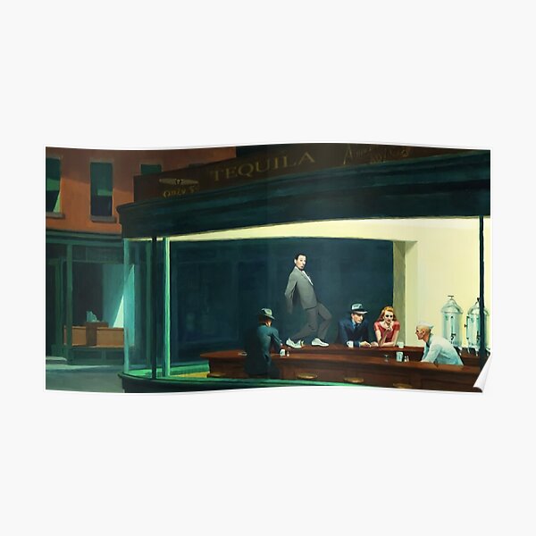 Pee Wee Nighthawks Premium Matte Poster