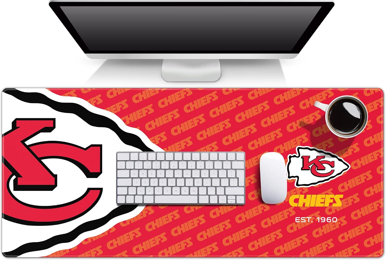 Chiefs Football Logo Desk Mat