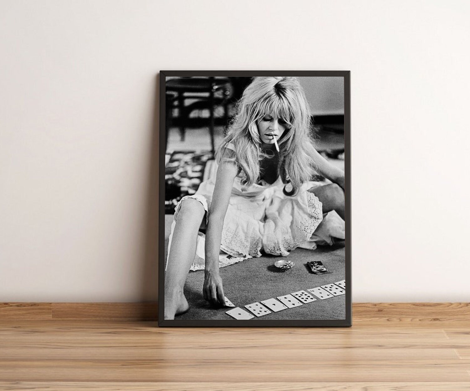 Brigitte Bardot Playing Cards Poster