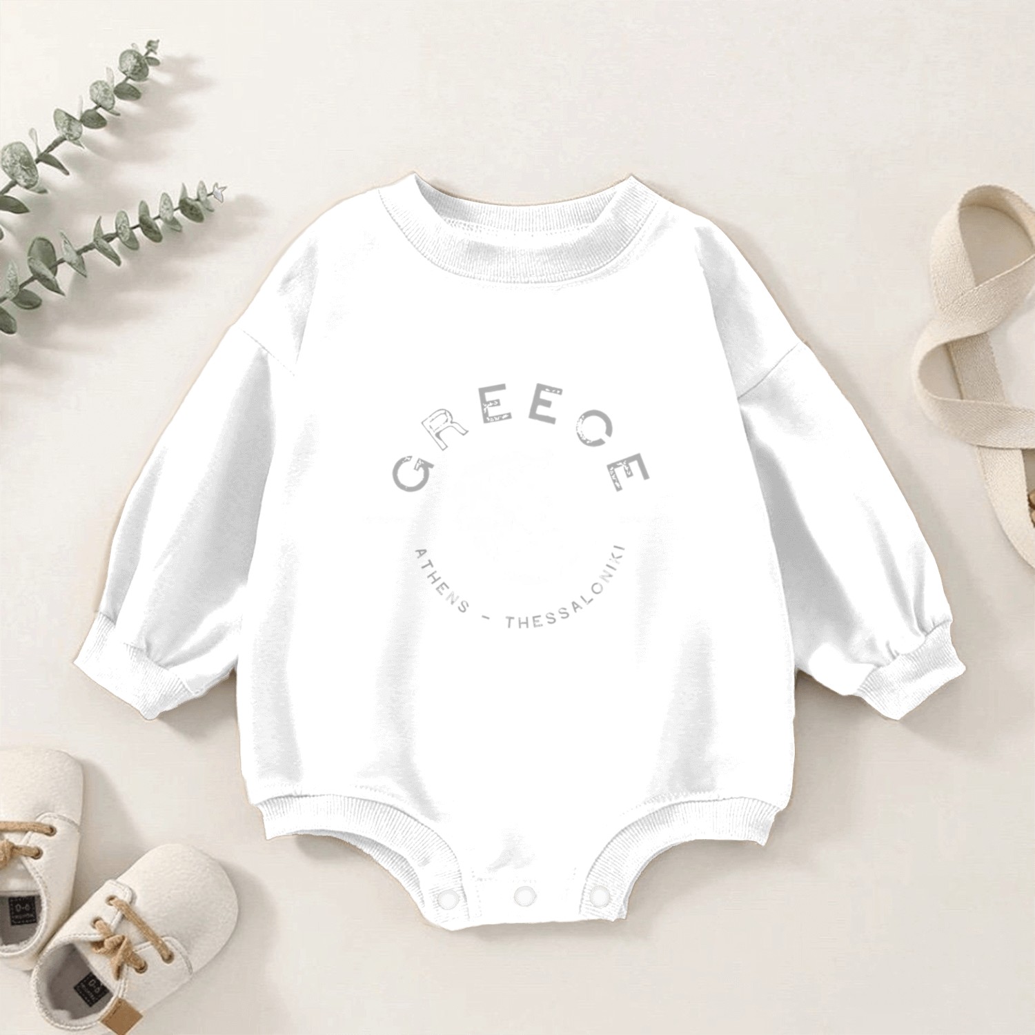 Greece Athens Thessaloniki Baby Romper Sweatshirts