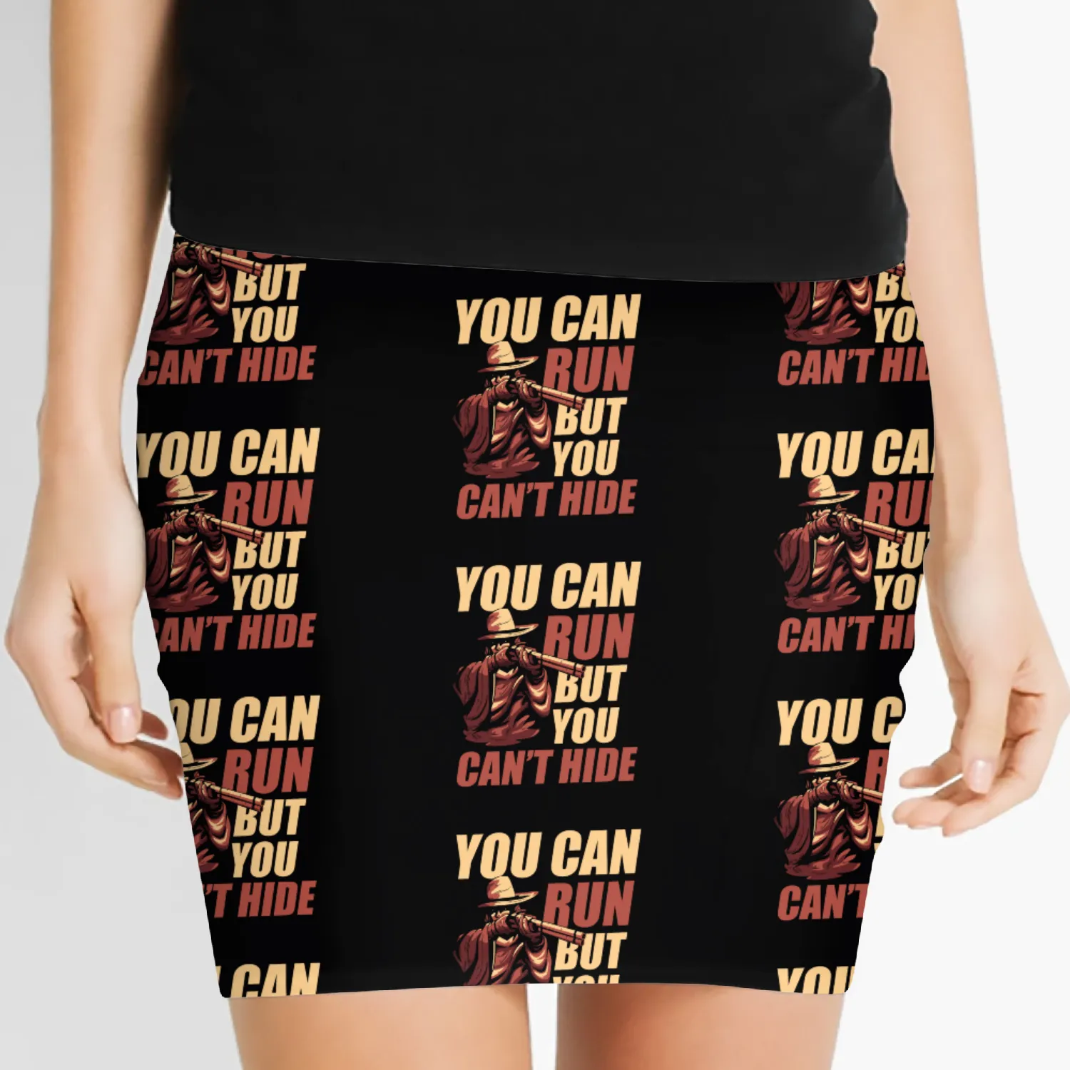 Western Revolver Sheriff Star Women's Mini Skirts