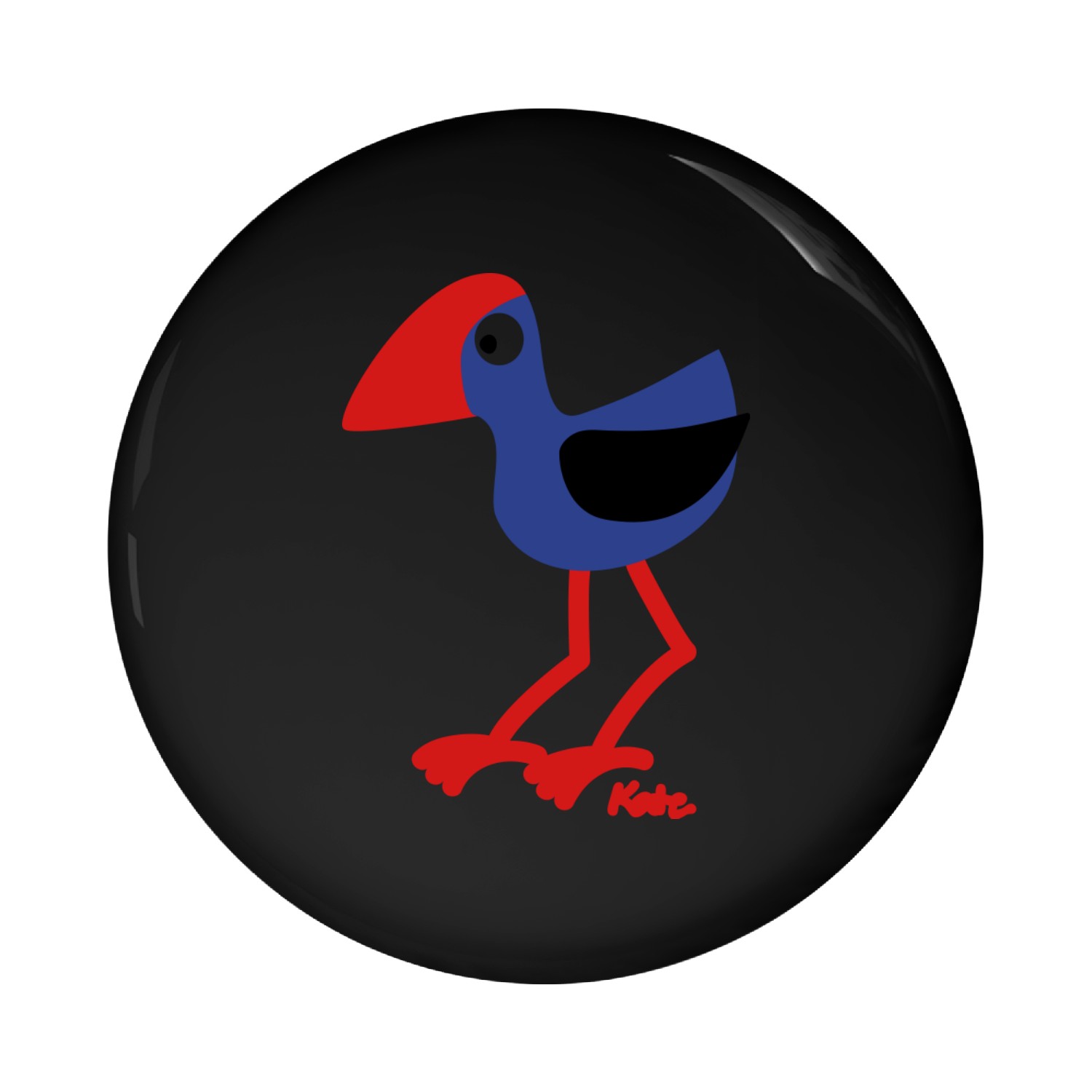 pukeko Pin Buttons