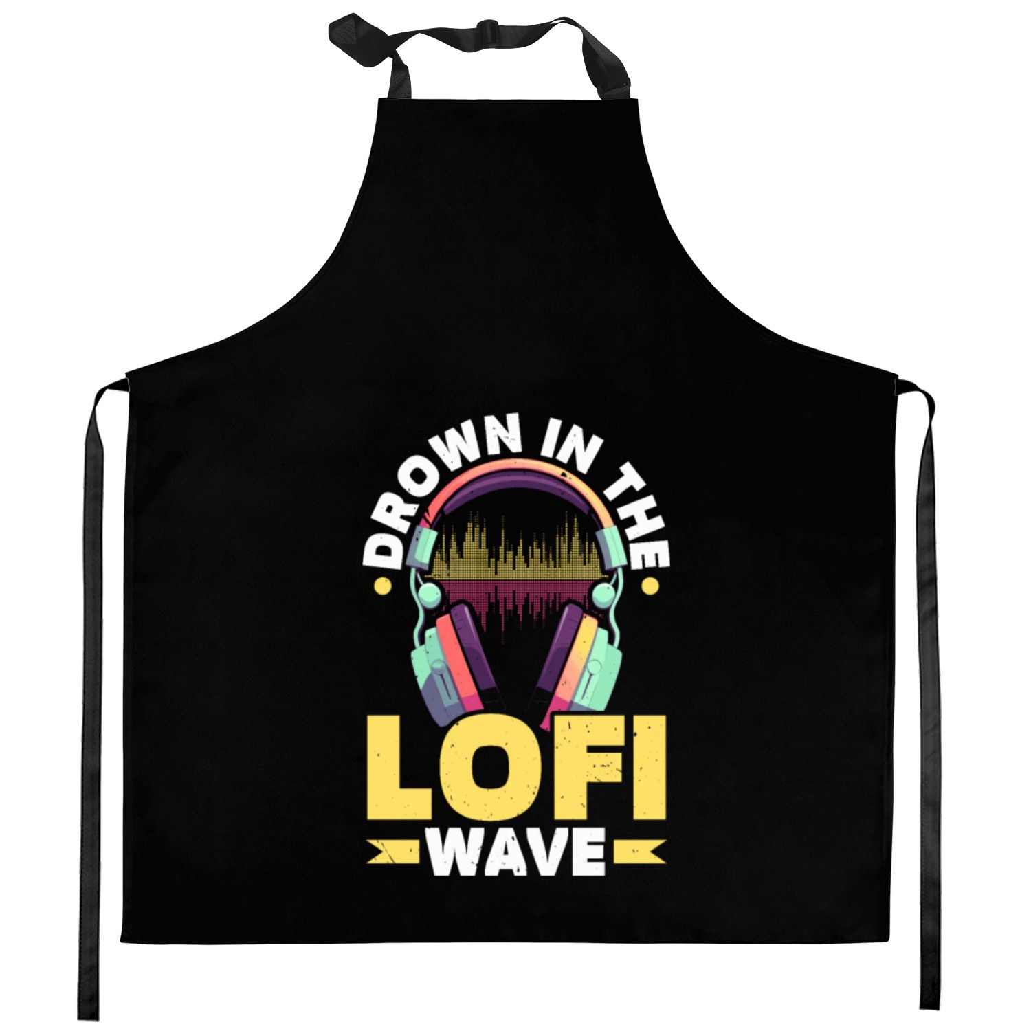 Lofi Music Lover Low Fidelity Japanese Aesthetic Kitchen Aprons