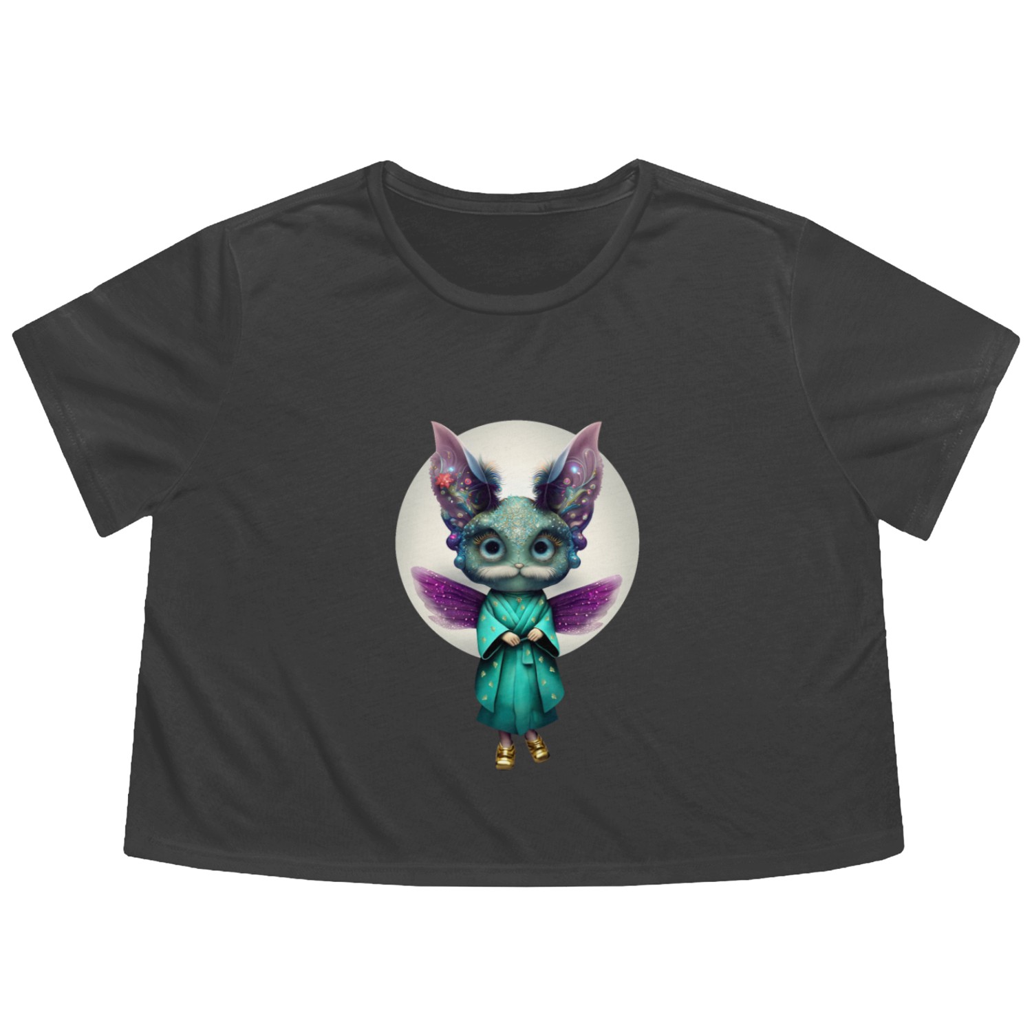 Mythical Creature 11 Flowy Cropped Tees