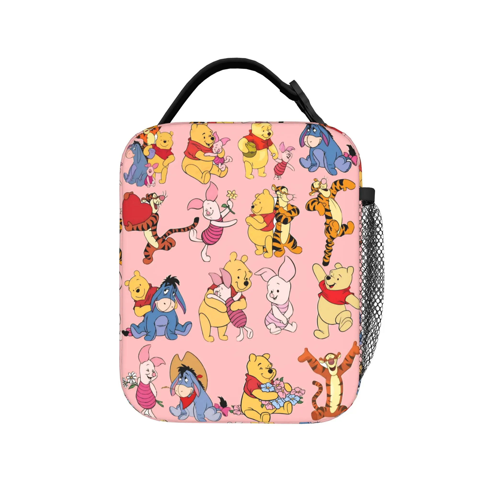 Cartoon W-Winnies the P-Pooh Lunch Bag For Girl Boy School Print Lunch Box Casual Waterproof Tote Food Bags