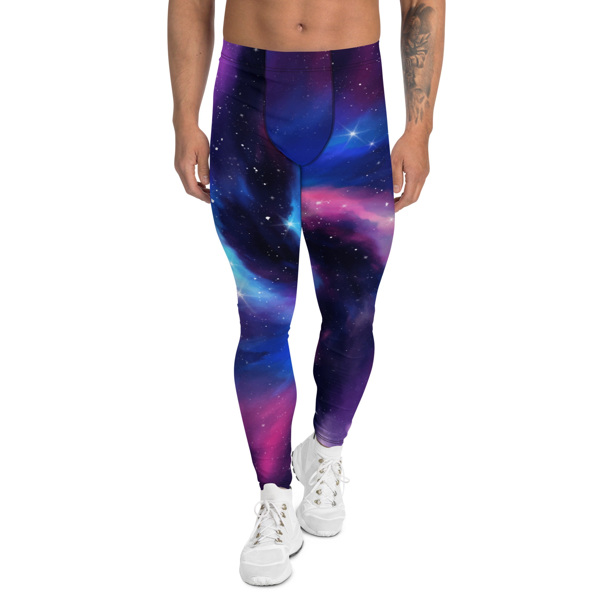 Galaxy Watercolors Men's Leggings