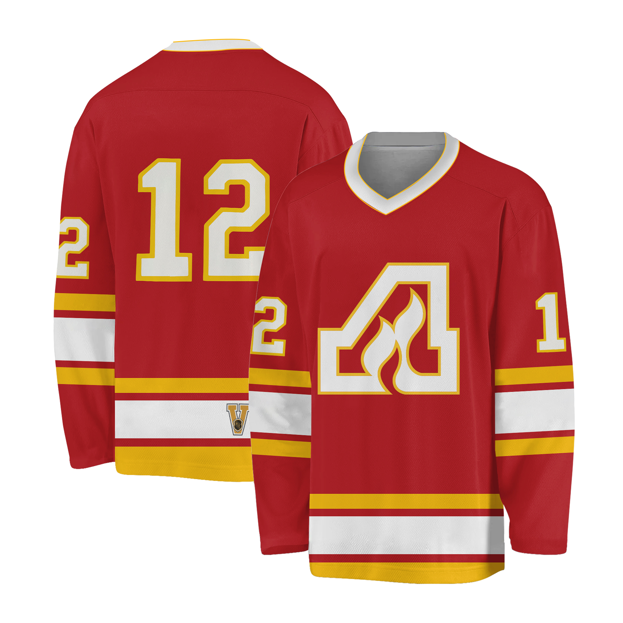 Vintage Mitchell & Ness Atlanta Flames Tom Lysiak #12 Men's Hockey Jersey