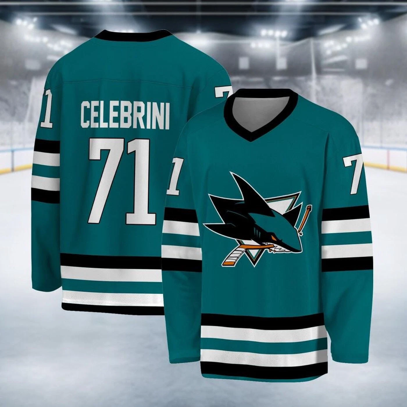 Personalized San Jose Sharks Hockey Jersey For Fan