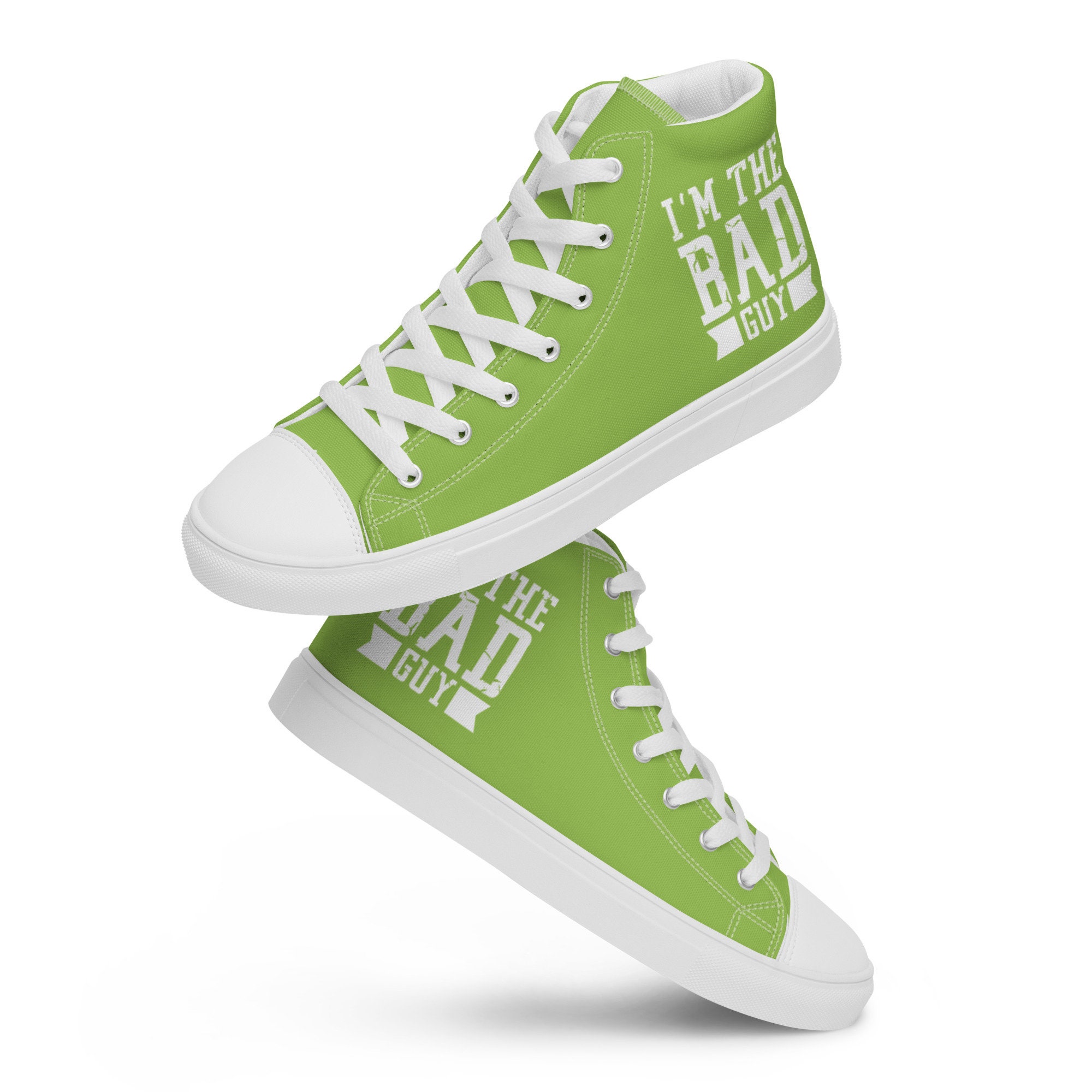 Sneakers - Billie Inspired - Hi Tops - Music - I'm the Bad Guy Canvas High Tops