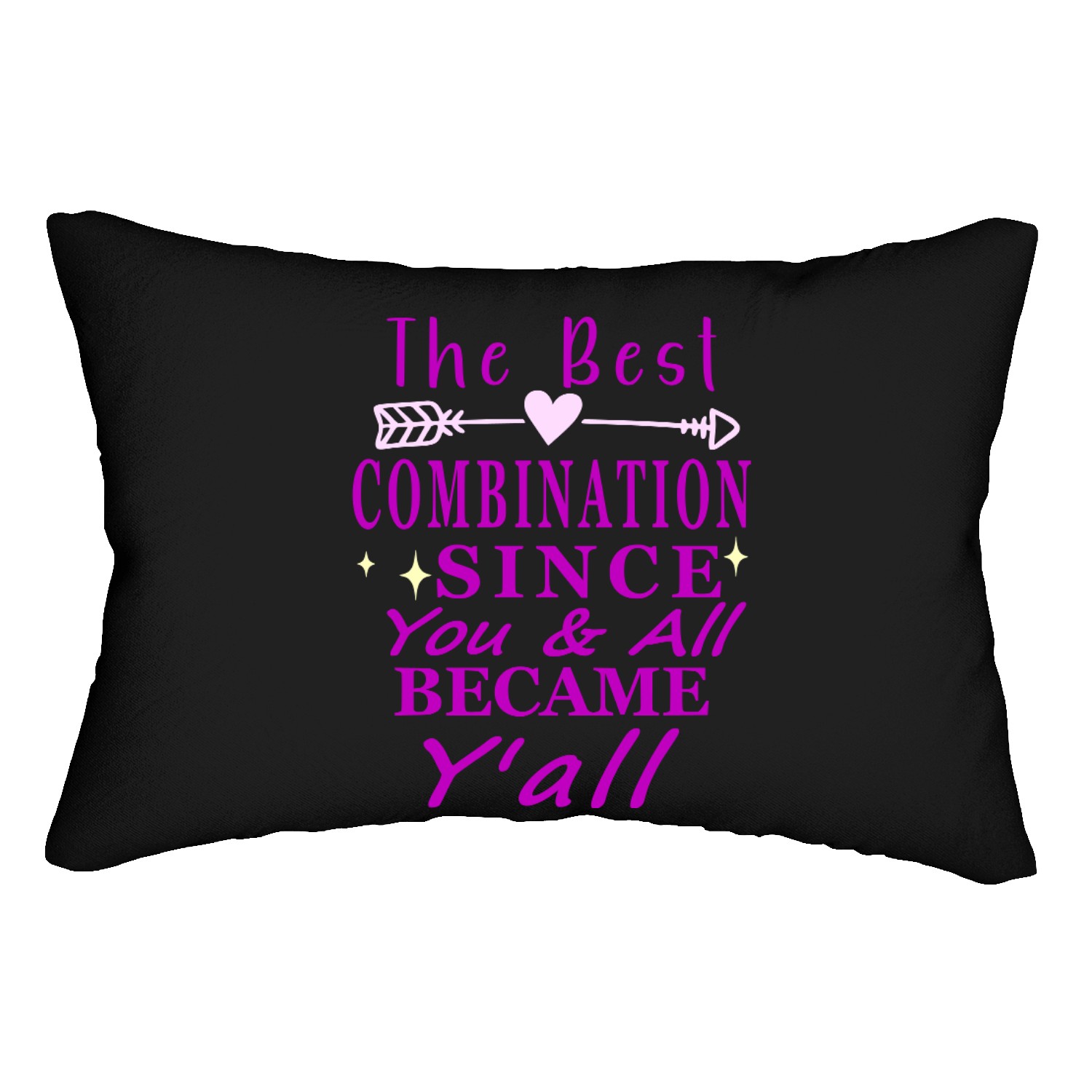 The Best Combination Since Y'all - Right Arrow Lumbar Pillows