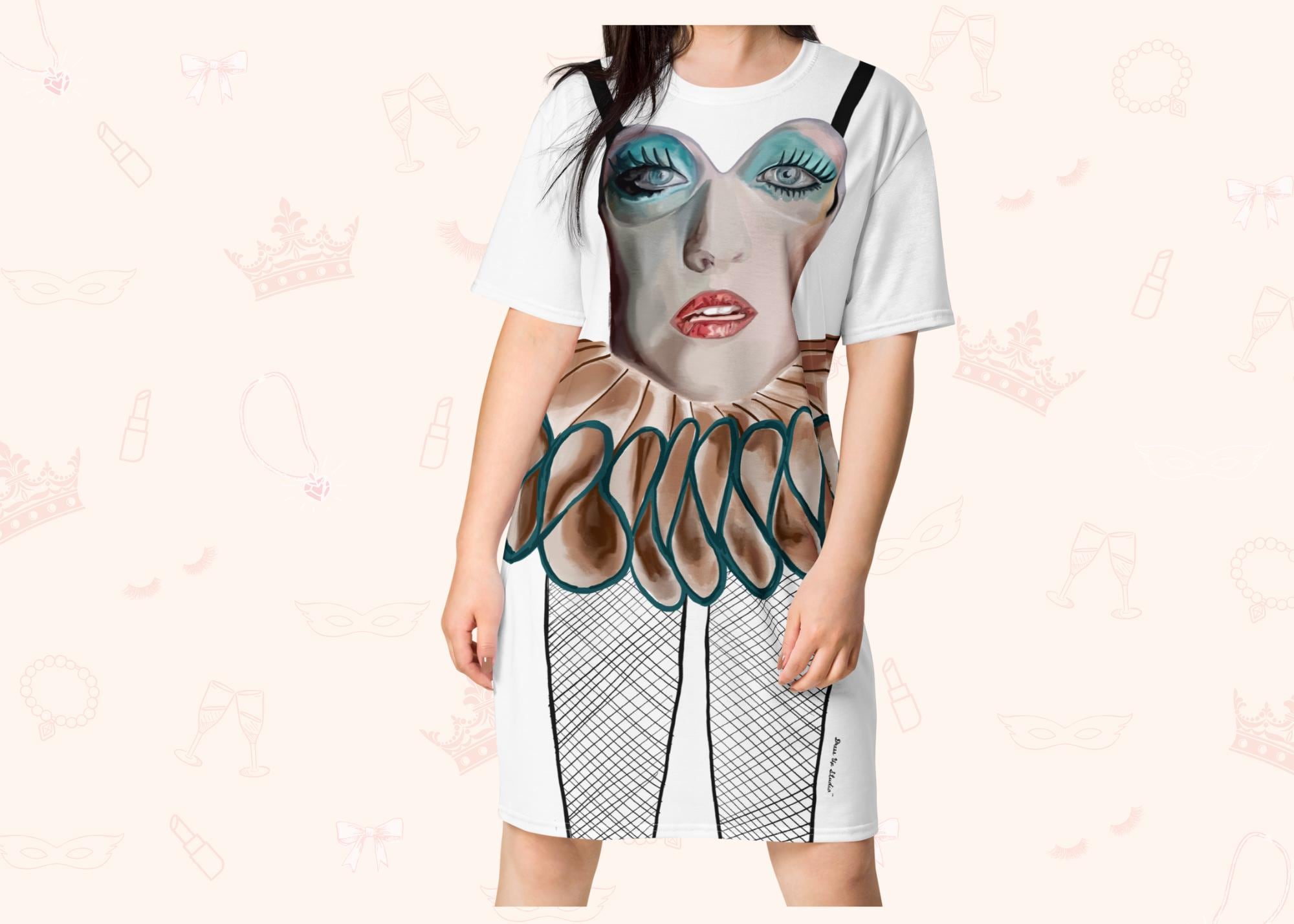 Concert T-Shirt Dress, Women's Loungewear, Casual T-Shirt Dress