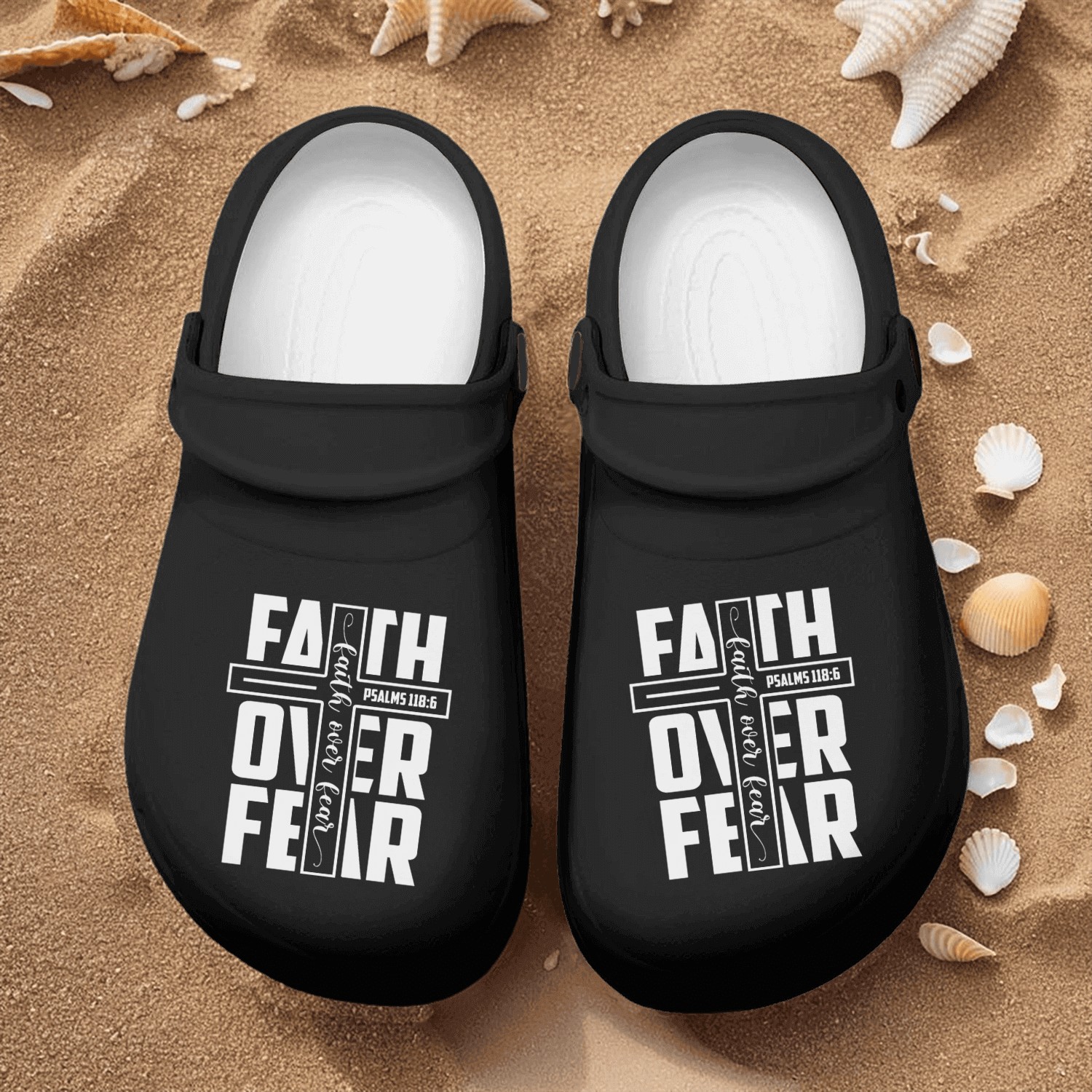 Faith over Fear | Motivational | Inspirational Nurse Clogs