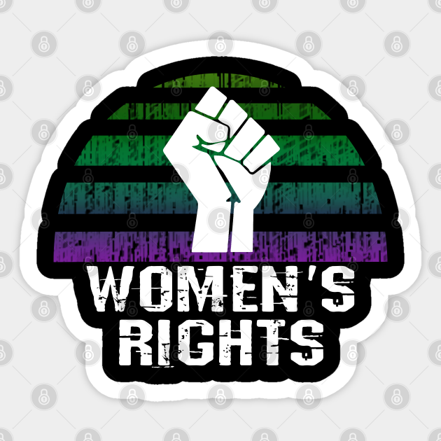 Women's rights. Power fist - Womens Rights - Sticker