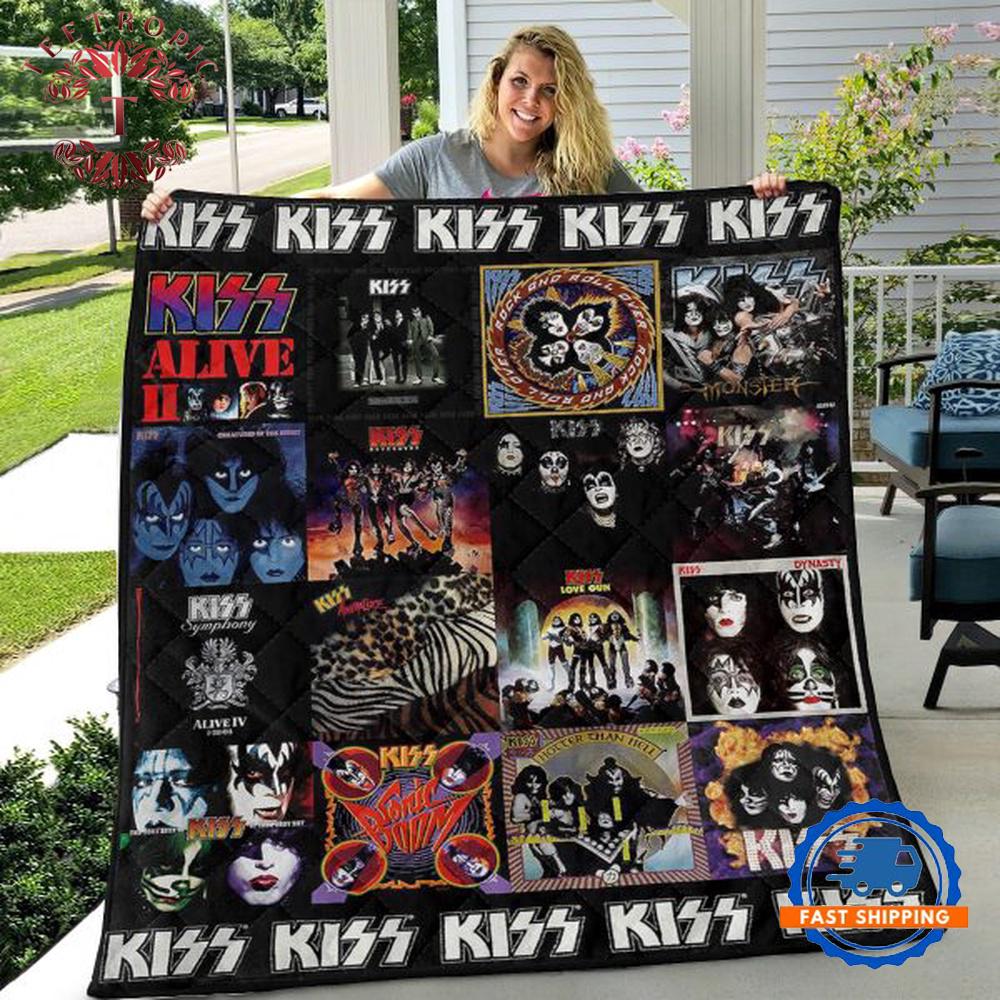 KISS Autograph Quilt, Gift for Fan