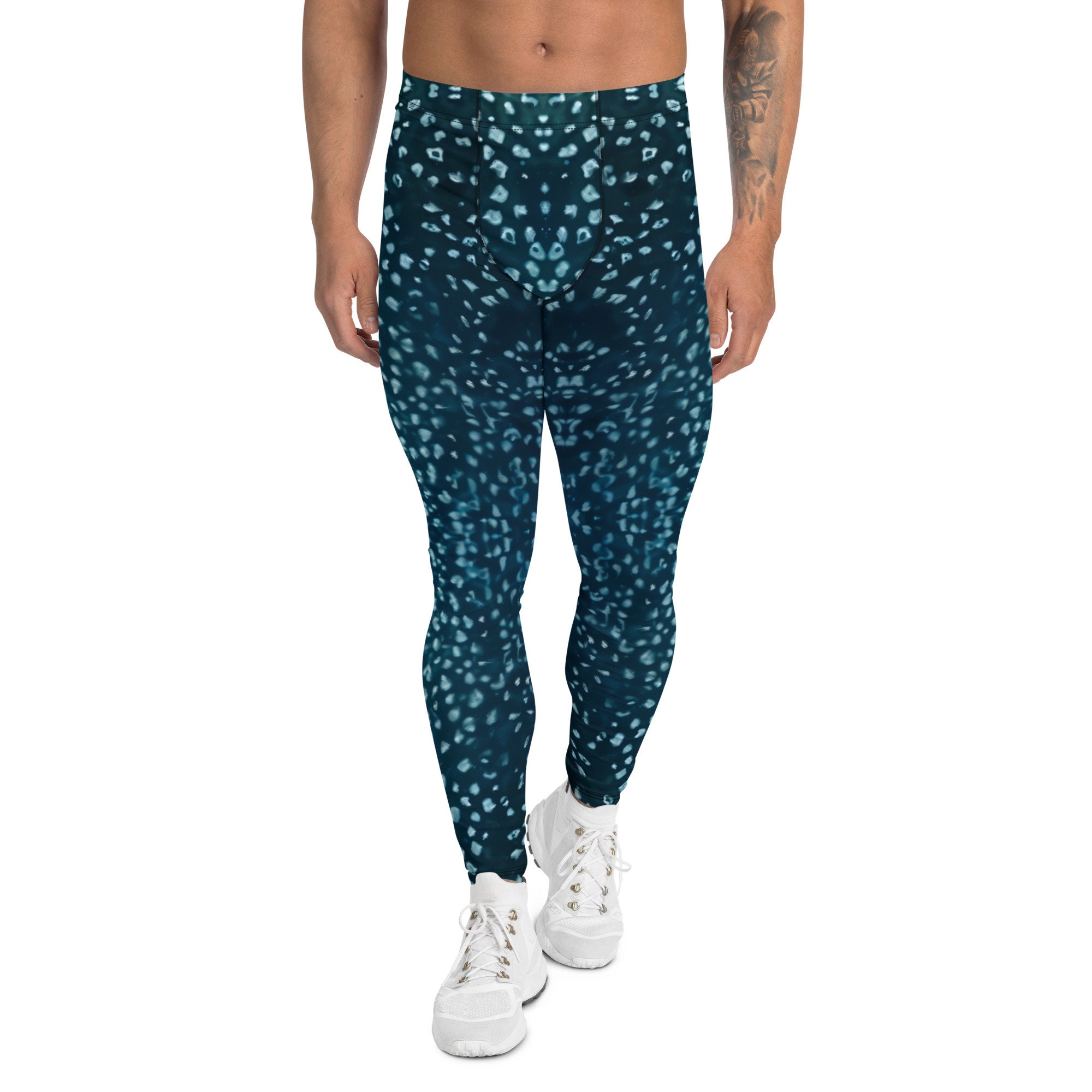 Leatherback Sea Turtle Men's Leggings, Gym Pants, Workout Leggings