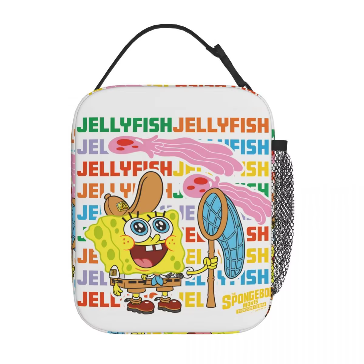 Spongebobed Cartoon Lunch Bag Outdoor Picnic Lunch Box For Men Fashion Graphic Tote Food Bags Oxford Portable Cooler Bag