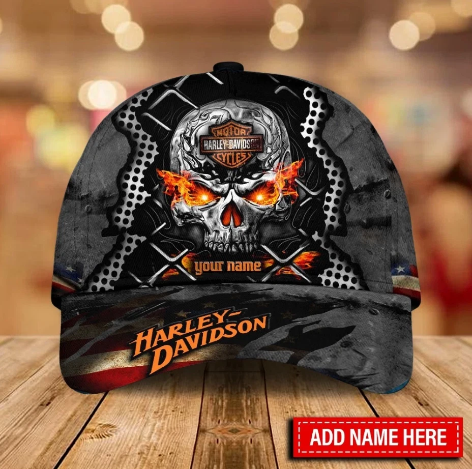 Personalized Harley Motor Racing Davidson Classic Cap Gift