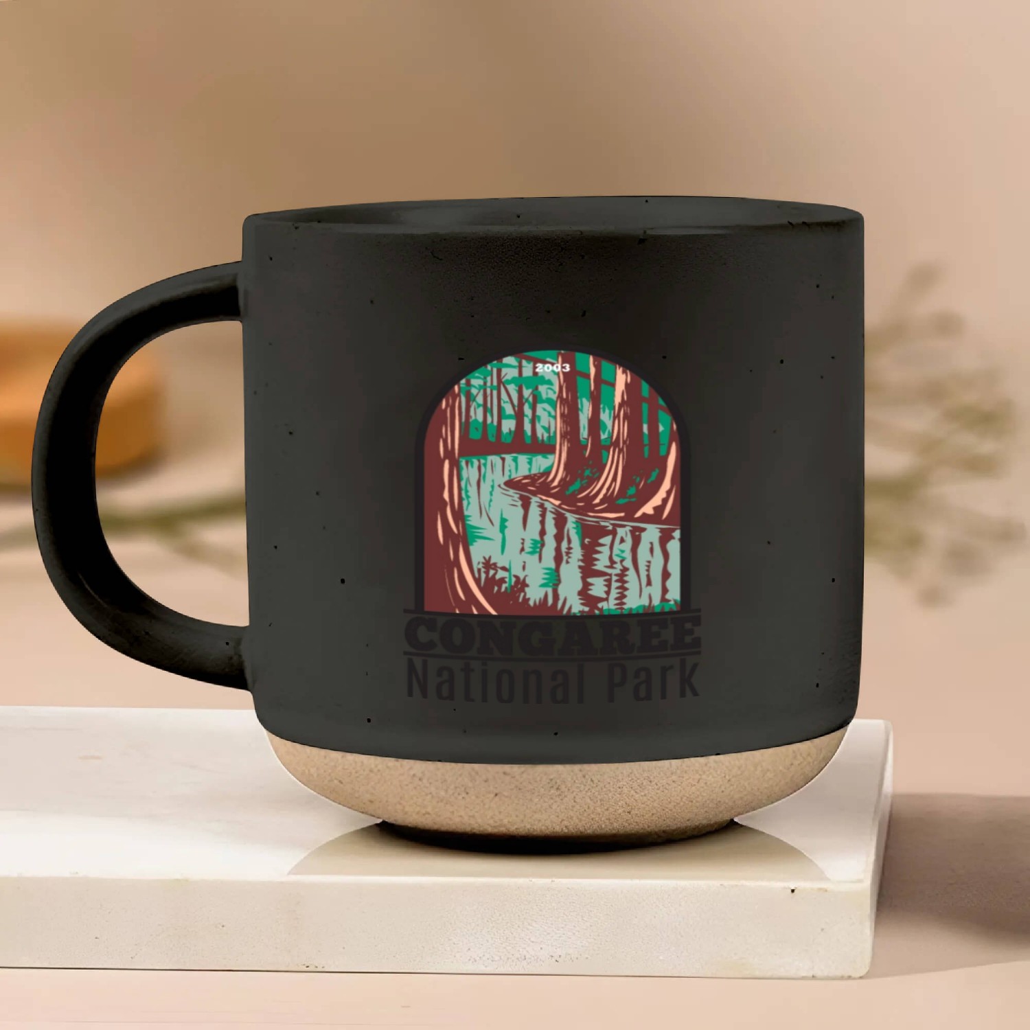 Congaree National Park South Carolina Pottery Mugs