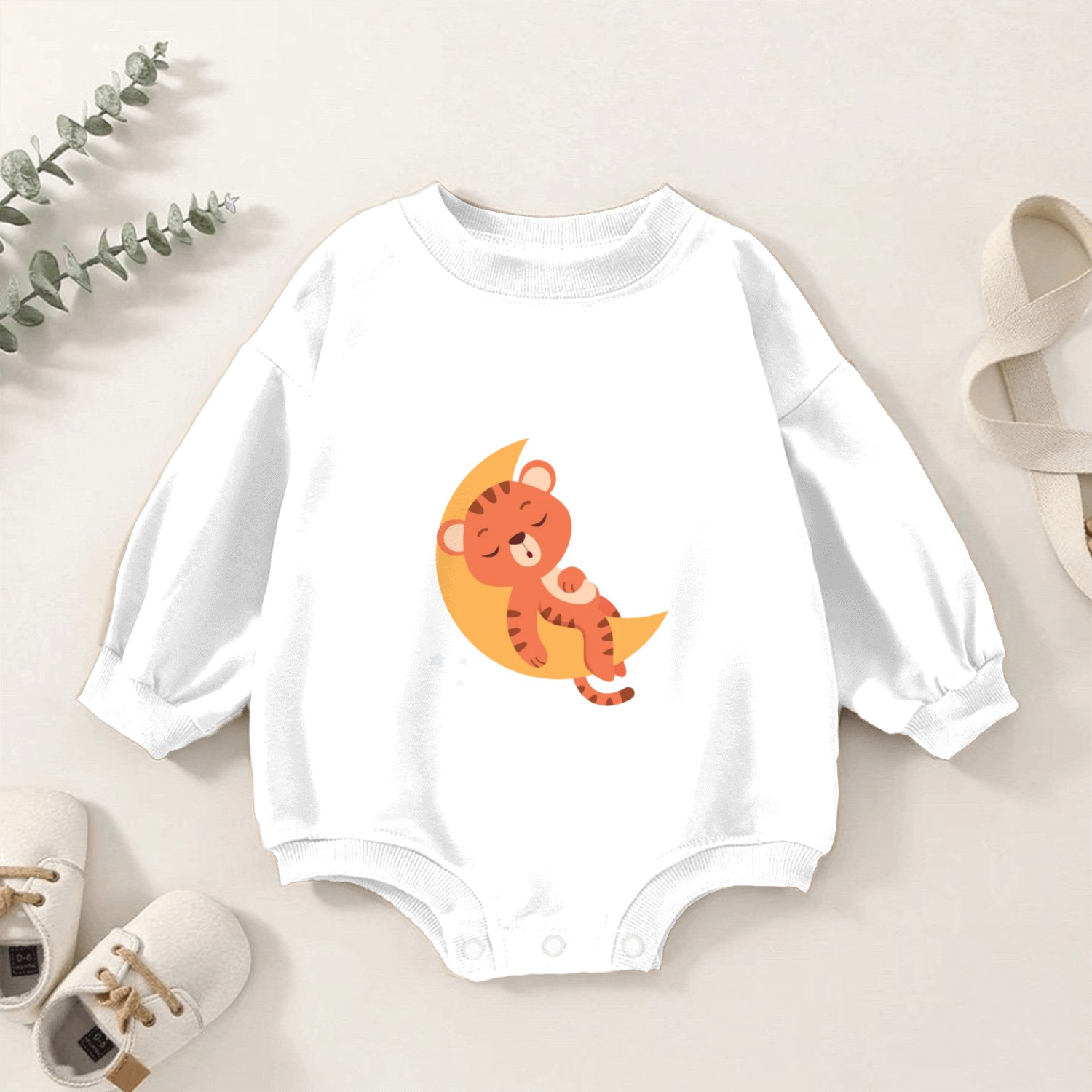 To Do List Nothing Tiger Sleep Baby Romper Sweatshirts