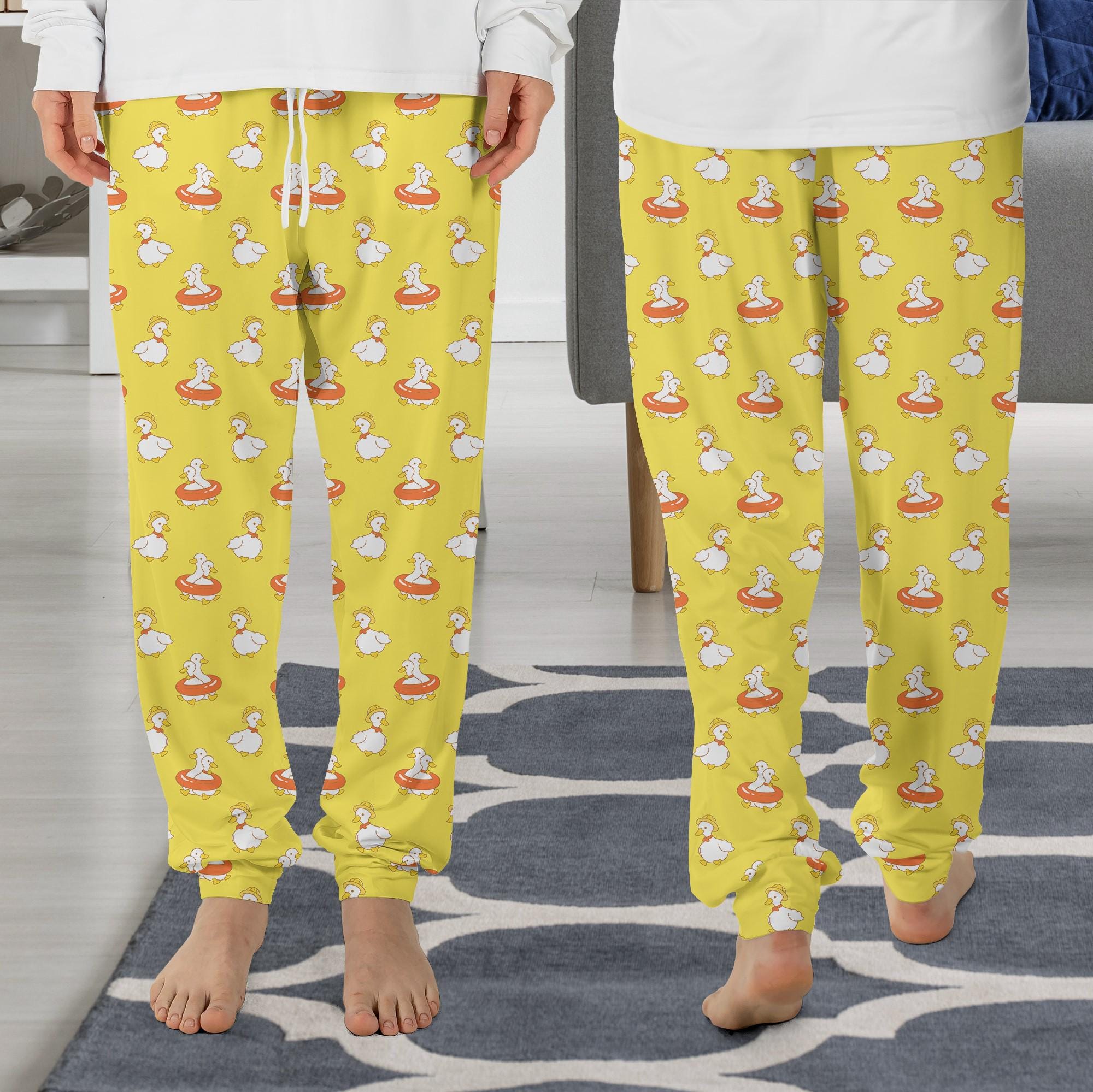 Duck Pajama Pants, Duck Pajama, Duck Gift, Funny Pajama PP16