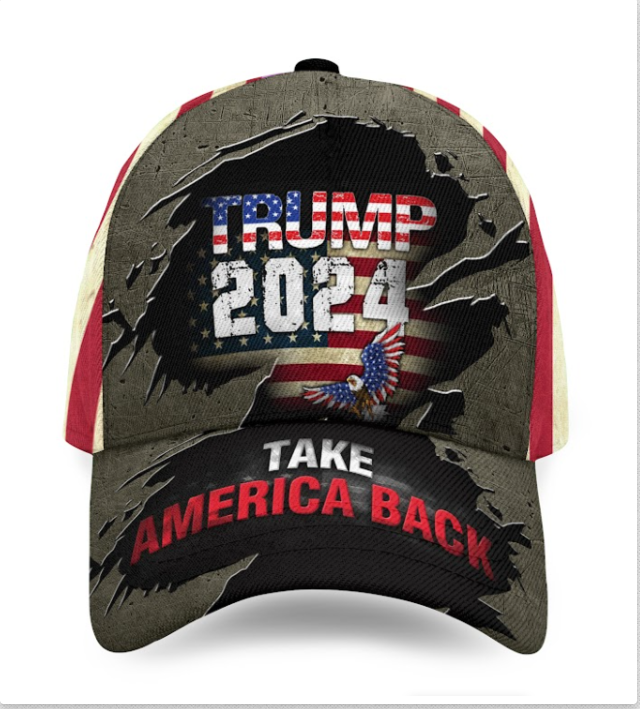 Trump 2024 Take America Back MAGA Trump Never Surrender Classic Baseball Cap