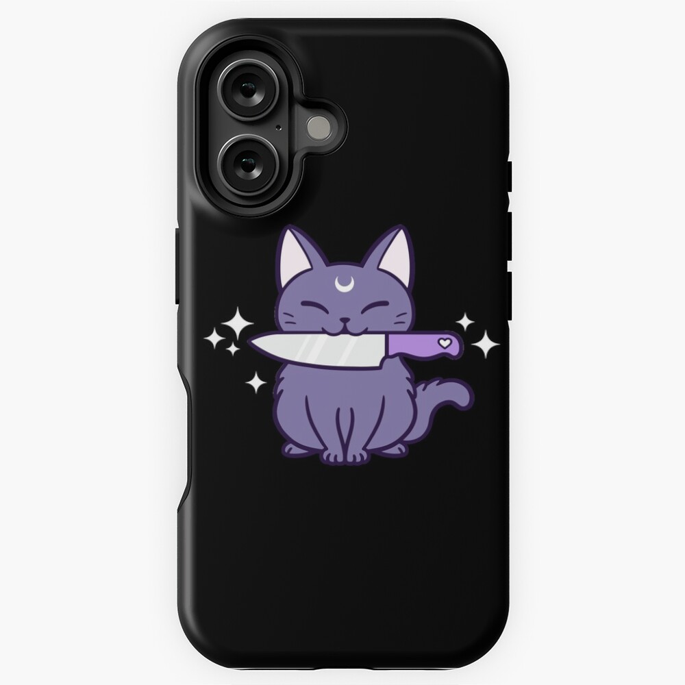 Knife Kitten // Black | Nikury iPhone Case