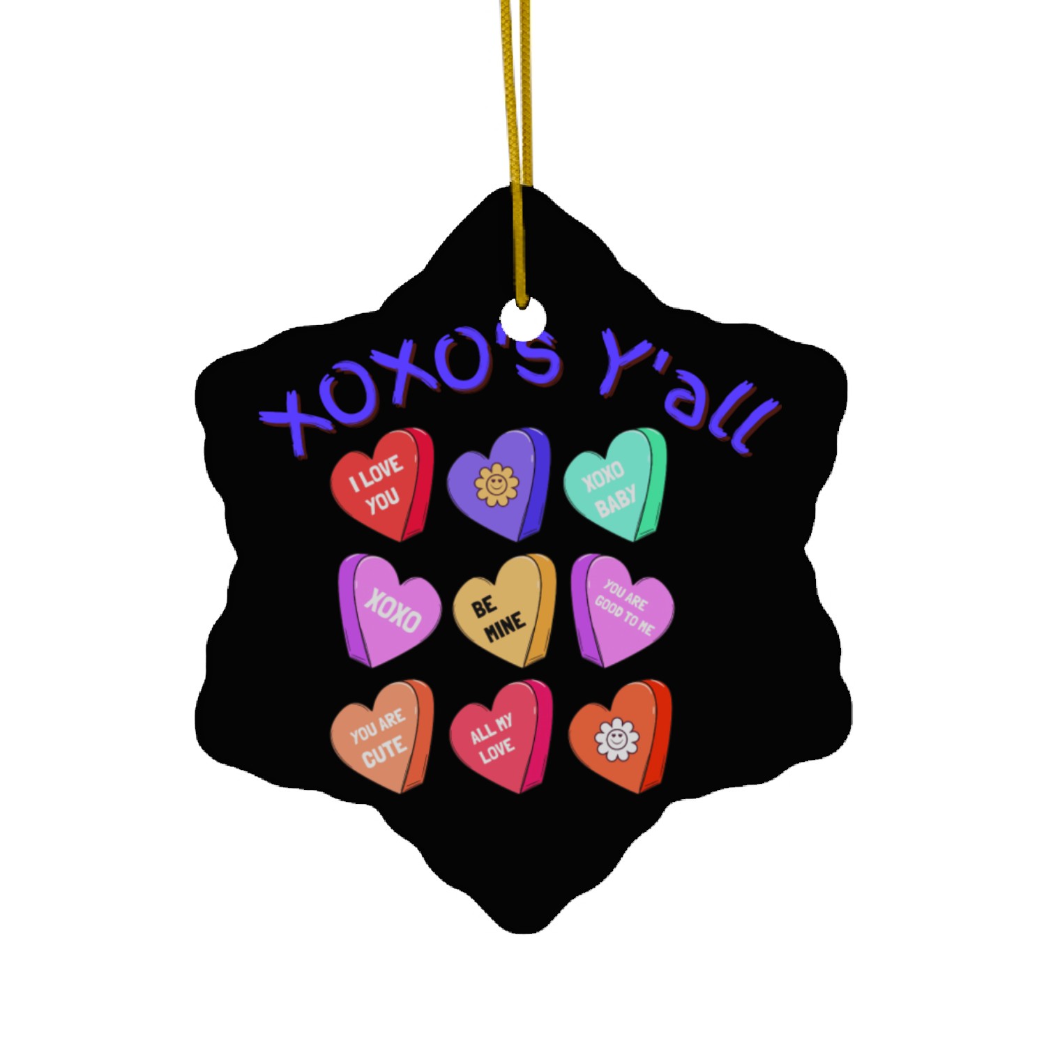 Xoxo s Y all Ceramic Ornaments
