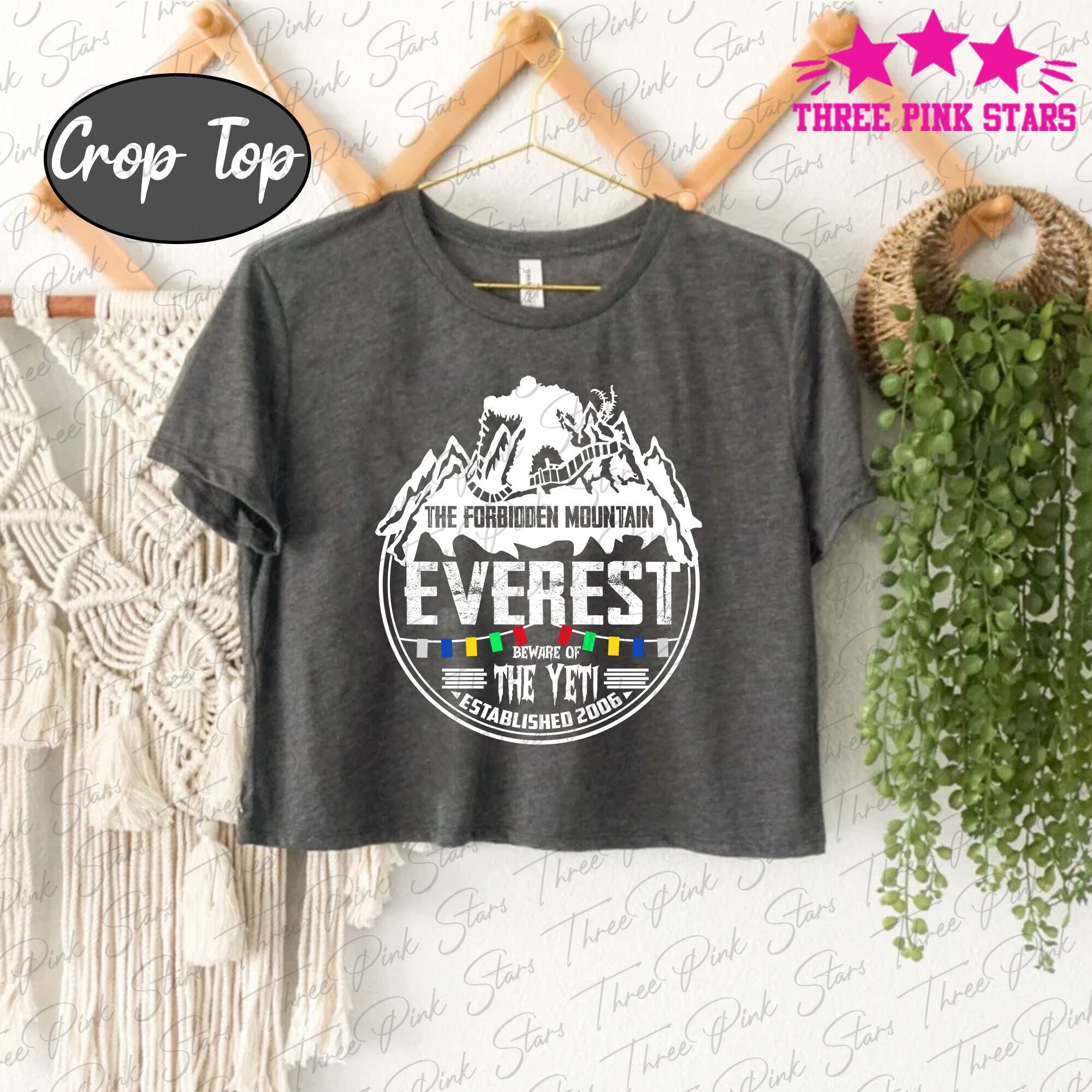 Expedition Everest Crop Top, Yeti Tee, Forbidden Mountain Crop Tee E3679
