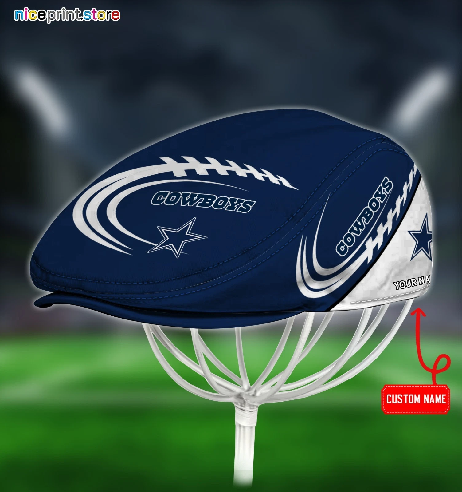 Dallas Team Cowboys Jeff Cap football Beret Hat football Flat Cap football Golf Cap Driver