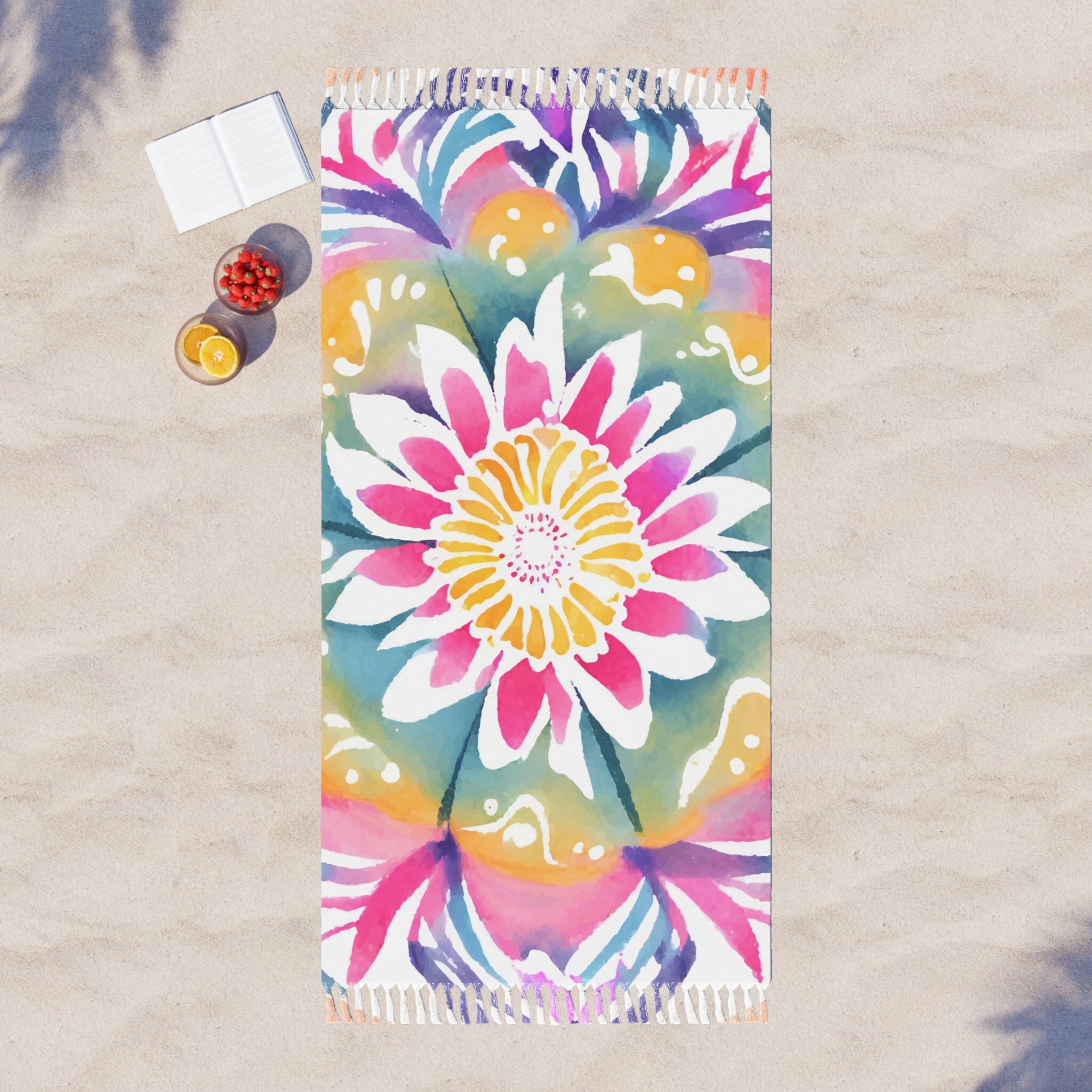 Boho Beach Cloth, Summer towel, Pool towel, Custom beach towel, Picnic rug