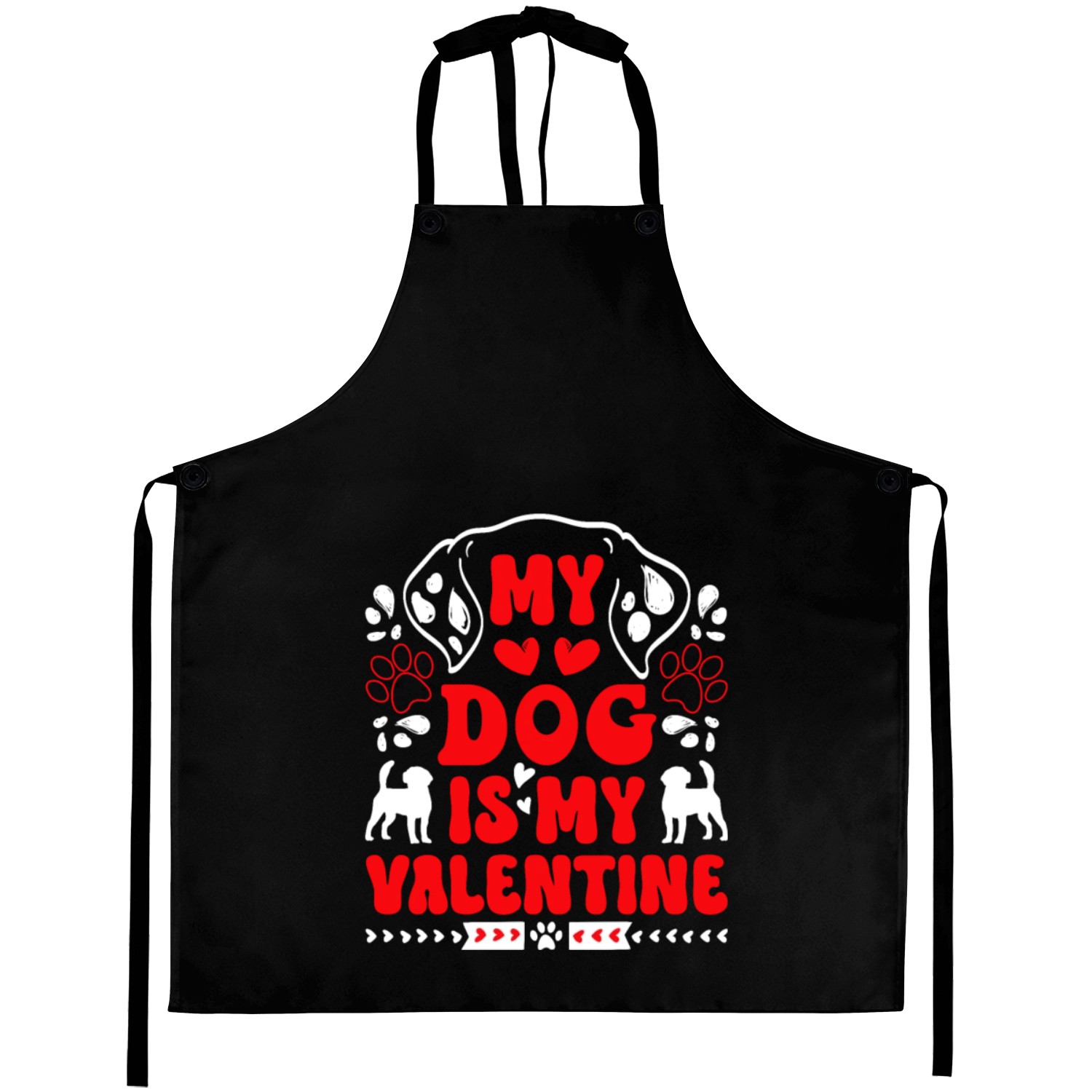 Dog owner dog is my Valentine Aprons