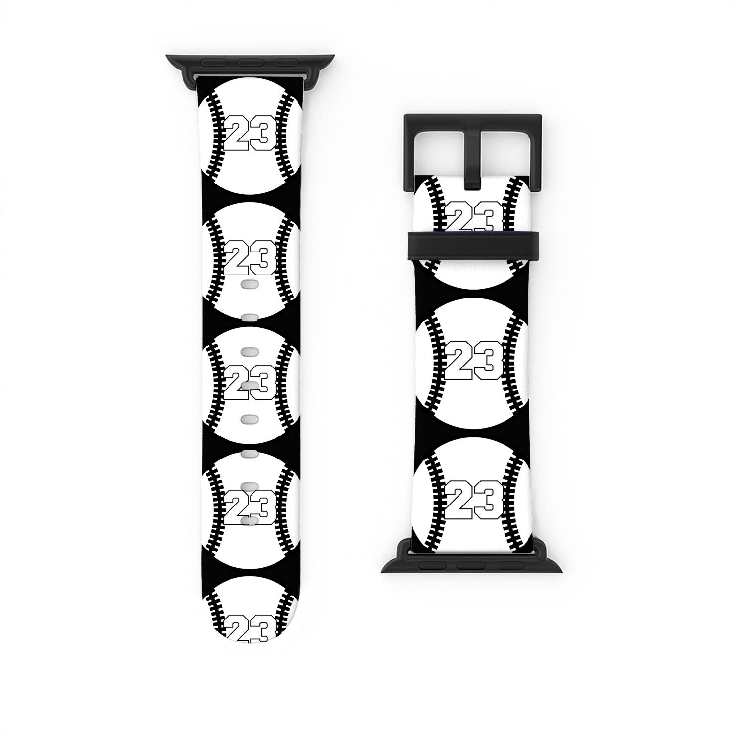 Baseball Softball Player Lucky Favorite Number #23 Watch Bands For Apple Watch