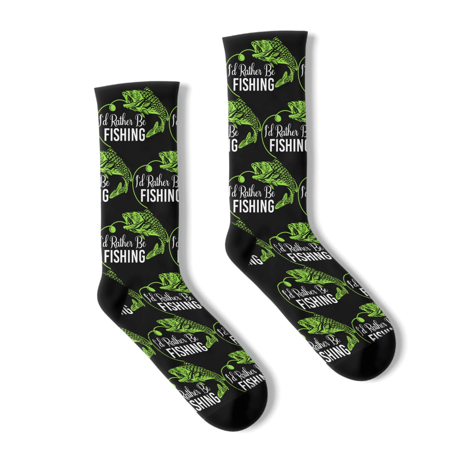 I d Rather Be Fishing Socks
