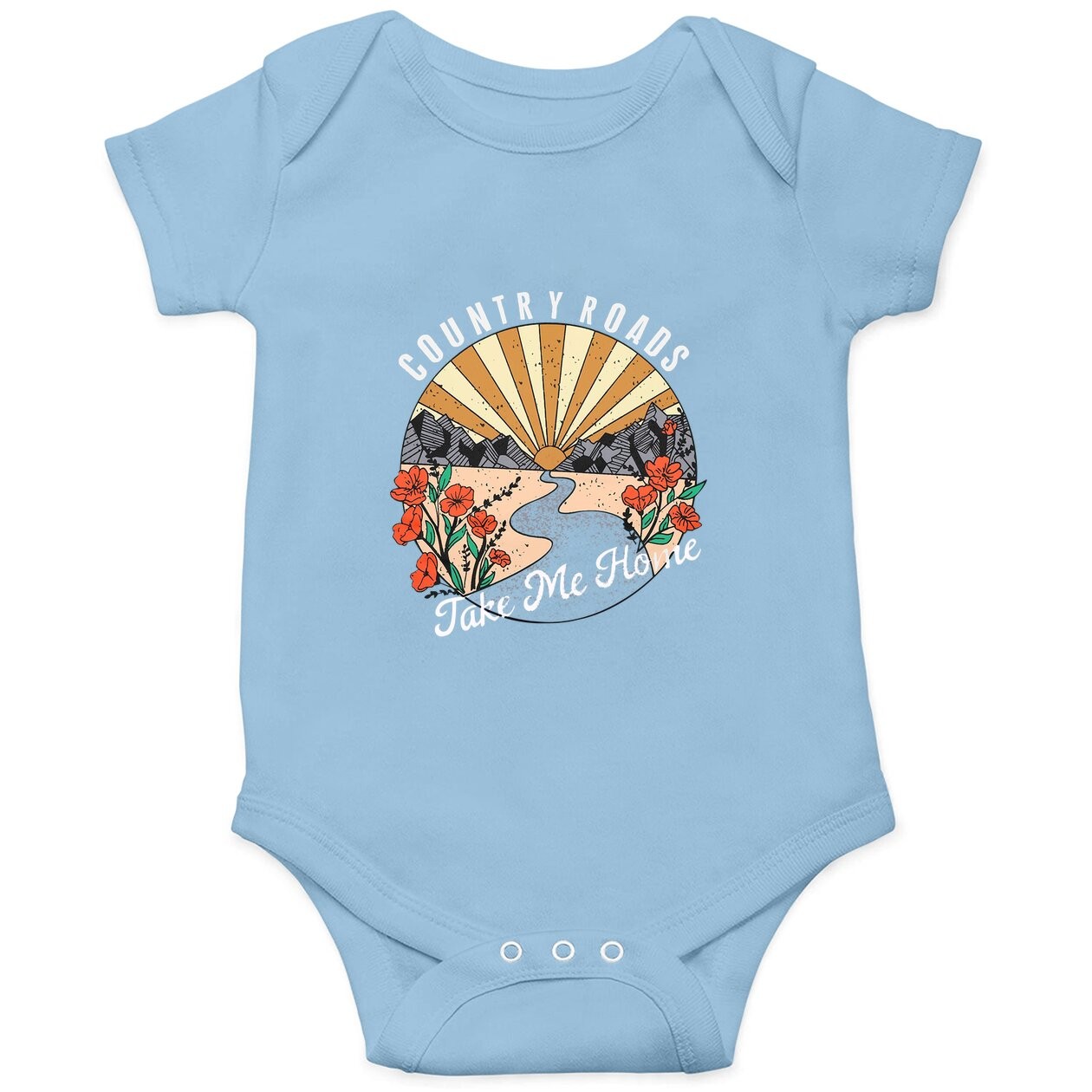 Country Roads Take Me Home Baby Bodysuit