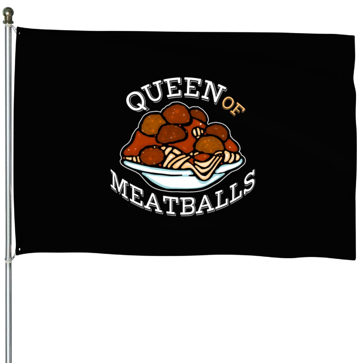 Queen Of Meatballs - For Italian Cook House Flags
