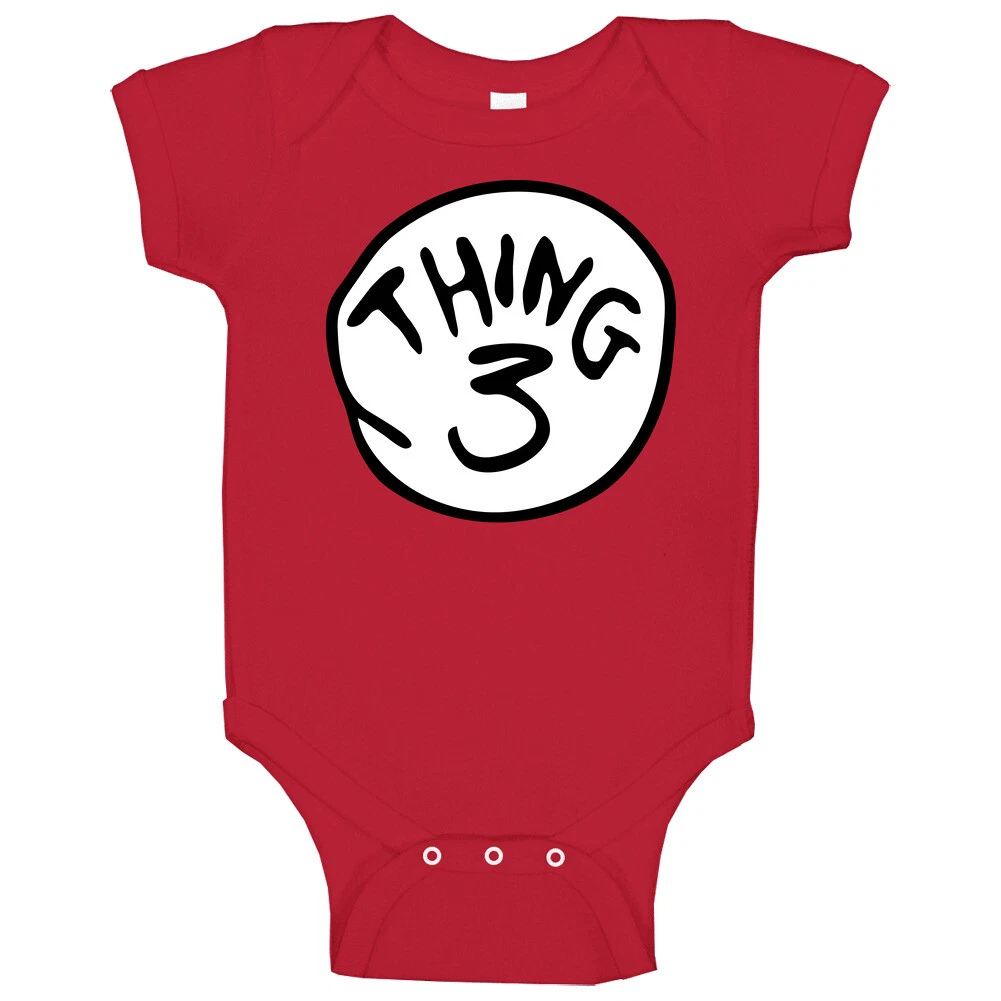 Thing 3 The Cat in Stovepipe Hat Baby Onesie