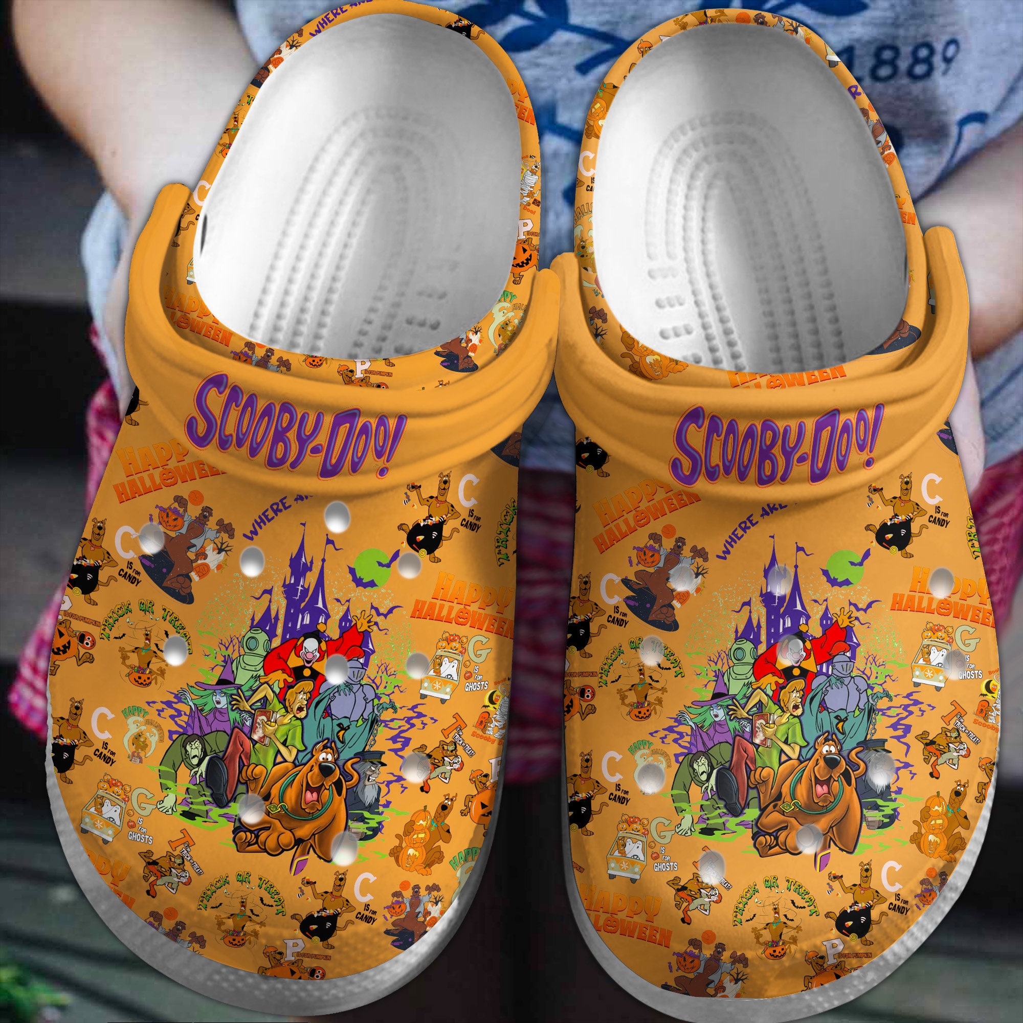Halloween Gift, Scooby Doo Clogs, Scooby Doo Clogs Shoes, Scooby Doo Lovers, Christmas Gift, Halloween Gift for Fans, Horror Movie Gift
