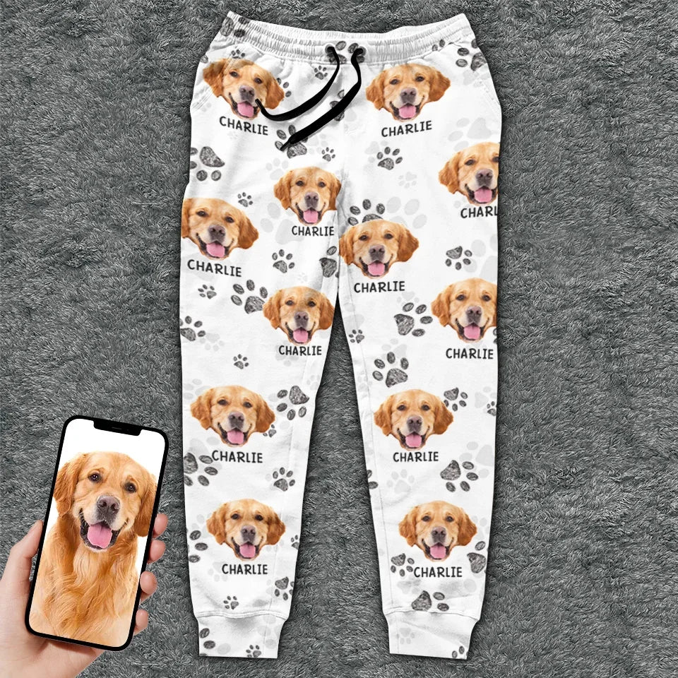 Custom Photo My Best Friend Has Four Paws - Dog & Cat Personalized Pajama Pants