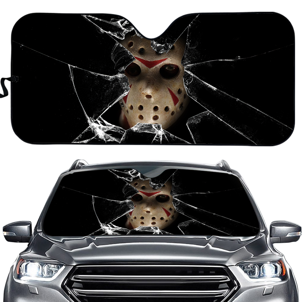 Jason Halloween Car Sun Shade, Movie Auto Sunshade
