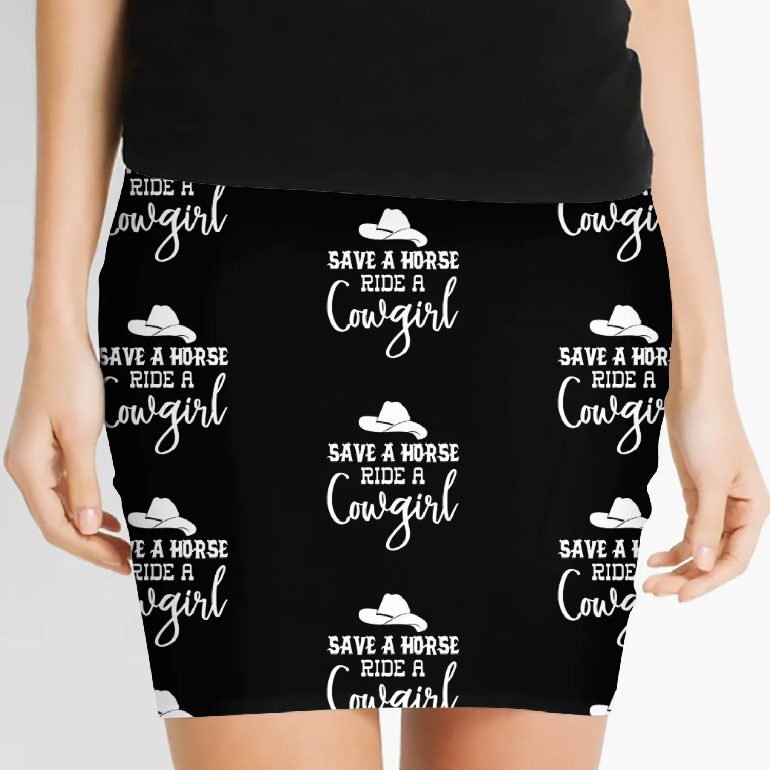 Save a Horse Ride a Cowgirl Women's Mini Skirts