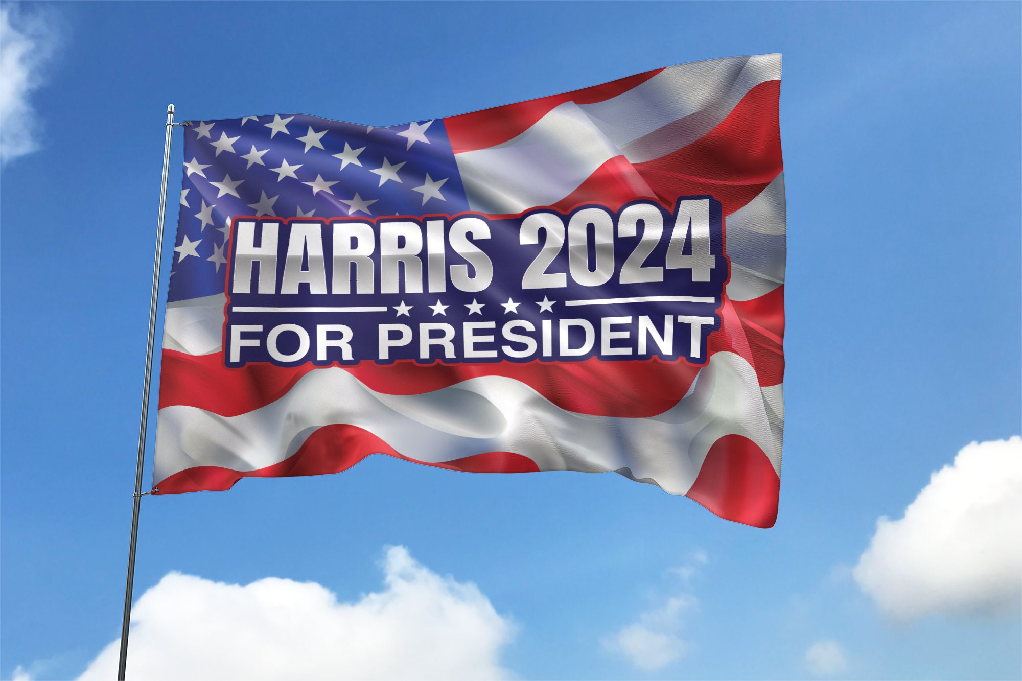2024 Kamala Harris Let's Finish The Job Flag, President Kamala Harris 2024 Flag, Madam President Kamala Harris Flag