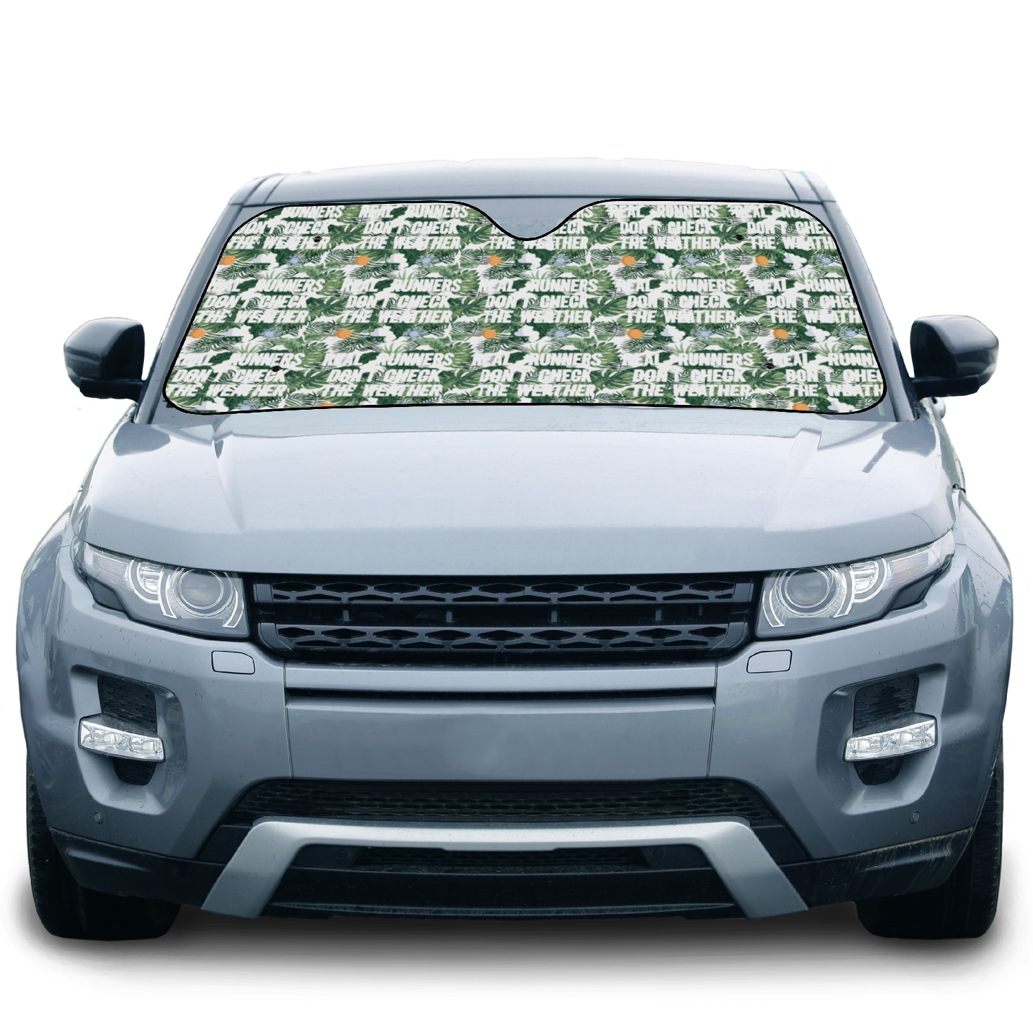 Real Runners Don't Check The Weather - Runner Car Sun Shades
