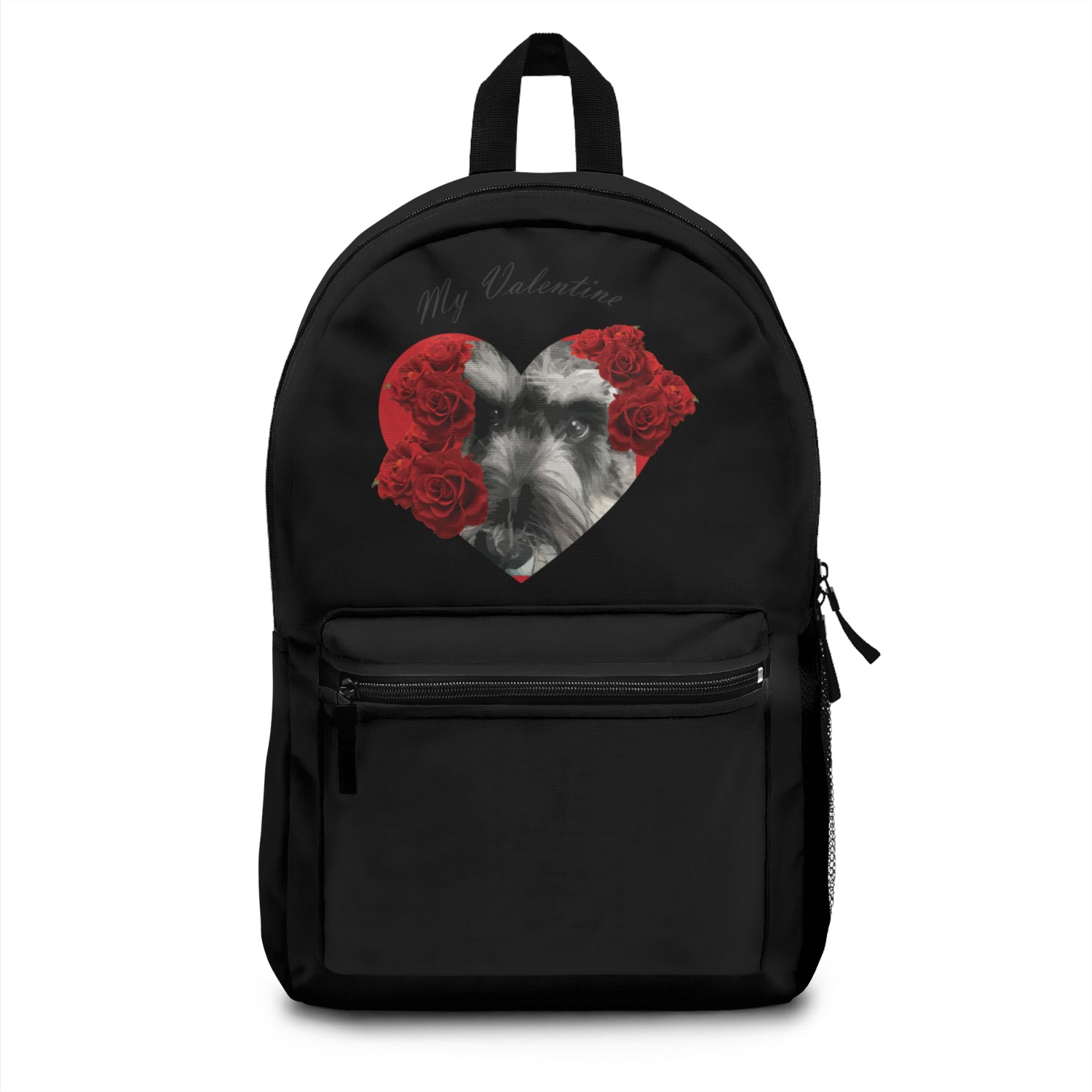 Schnauzer valentine Backpacks