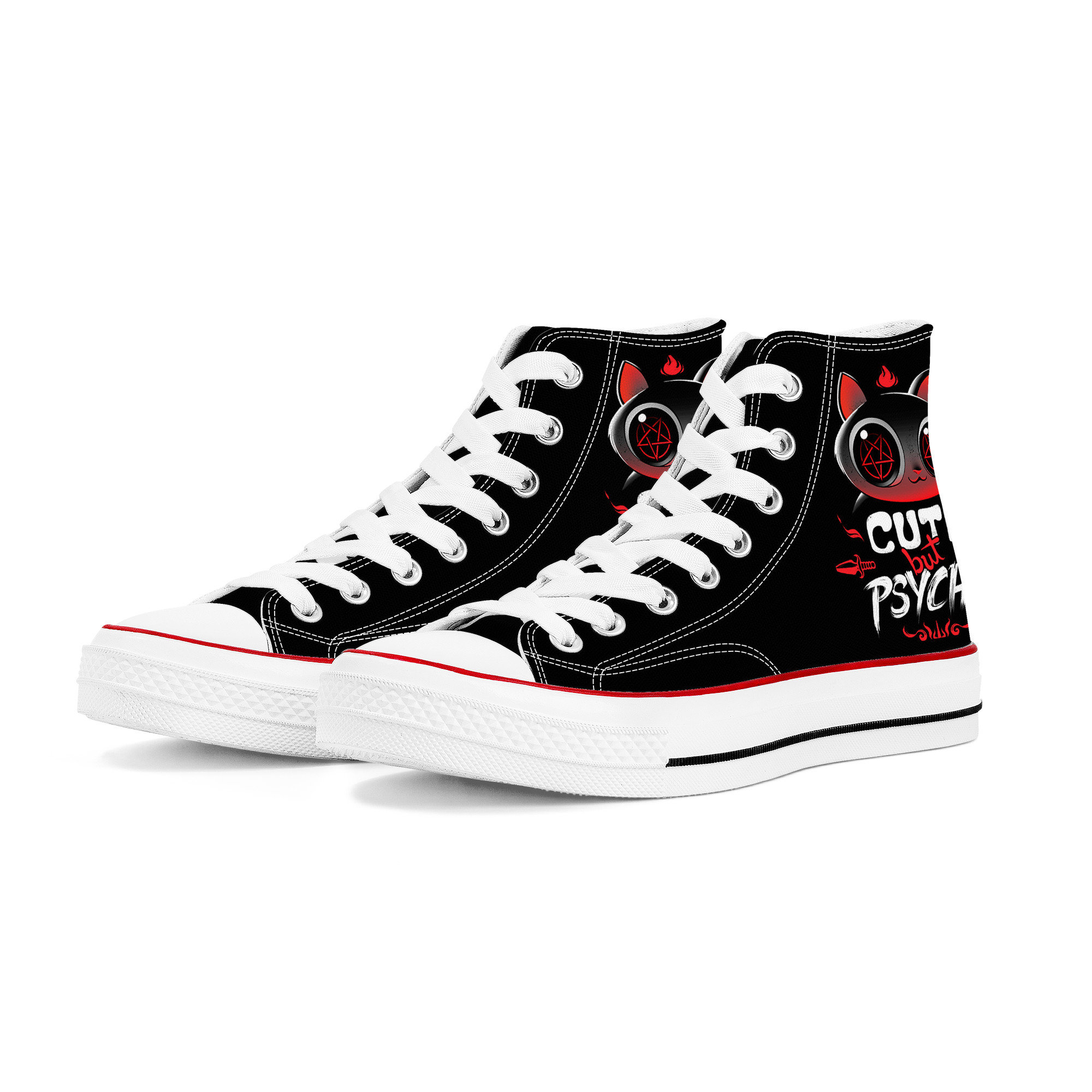 Cute But Psycho High Top Sneakers