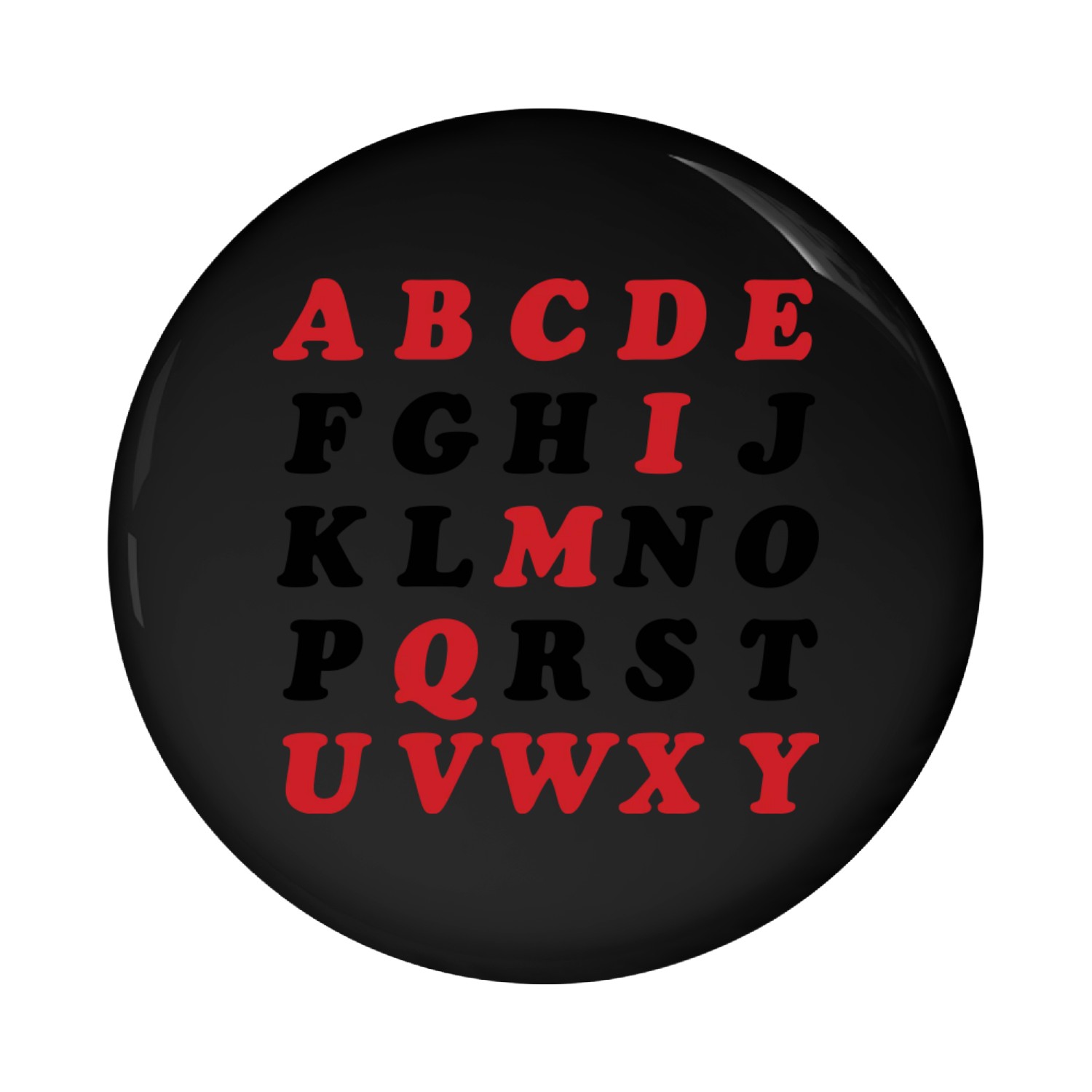 English Alphabet Pin Buttons